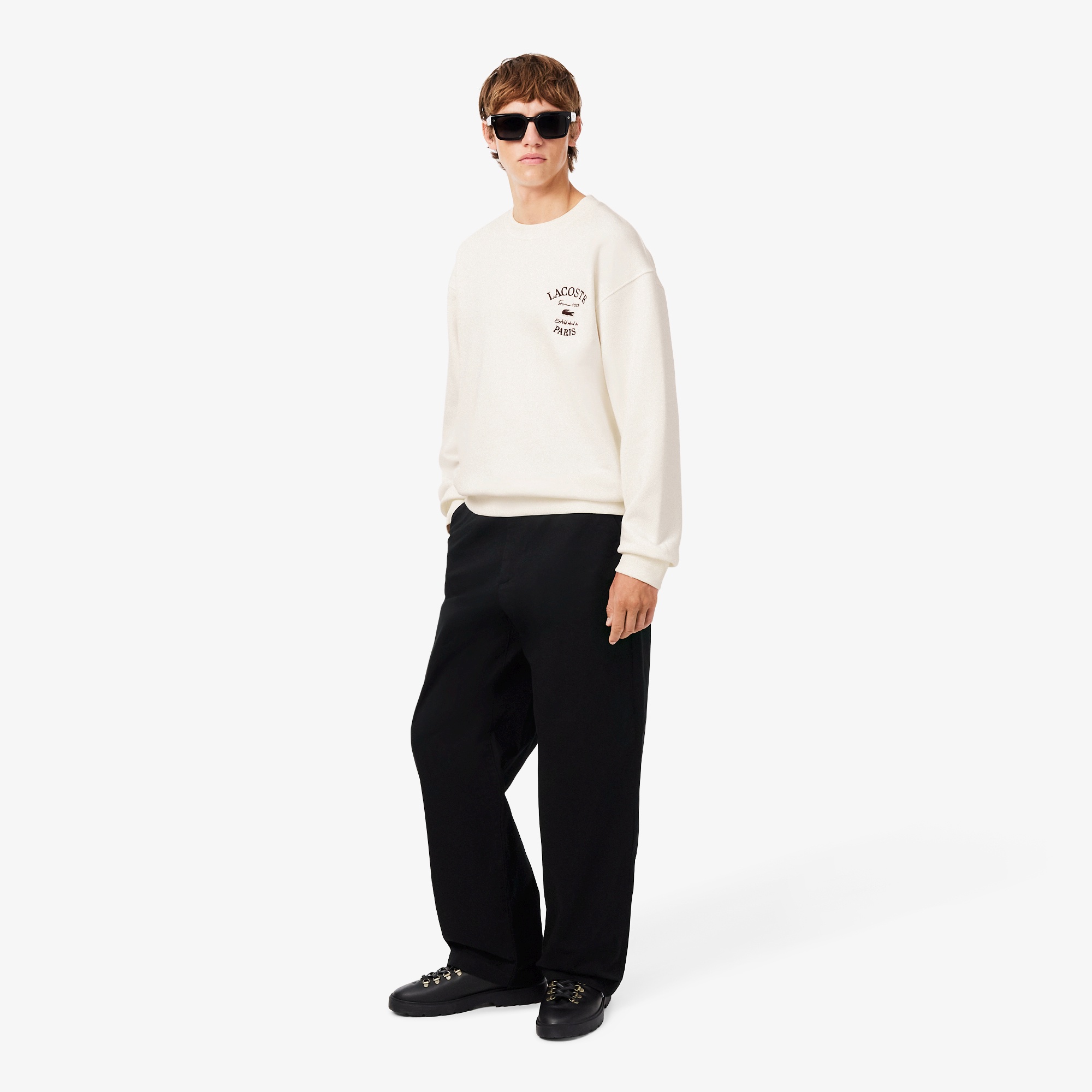 LACOSTE PARISアーチロゴスウェットシャツ