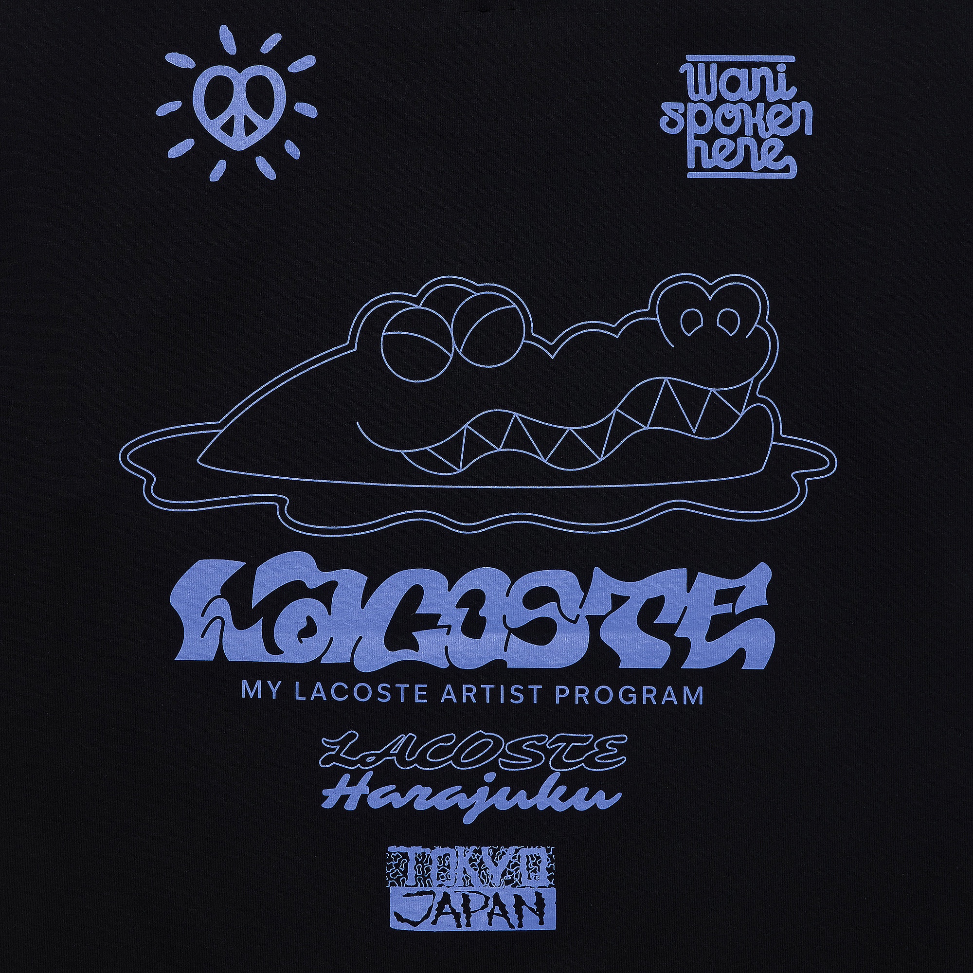 『My Lacoste Artist Program』 Vol.11 SAND NAOKIデザインTシャツ(WANI on LOGO)