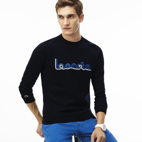 『Lacoste』 刺繍プルオーバーニット