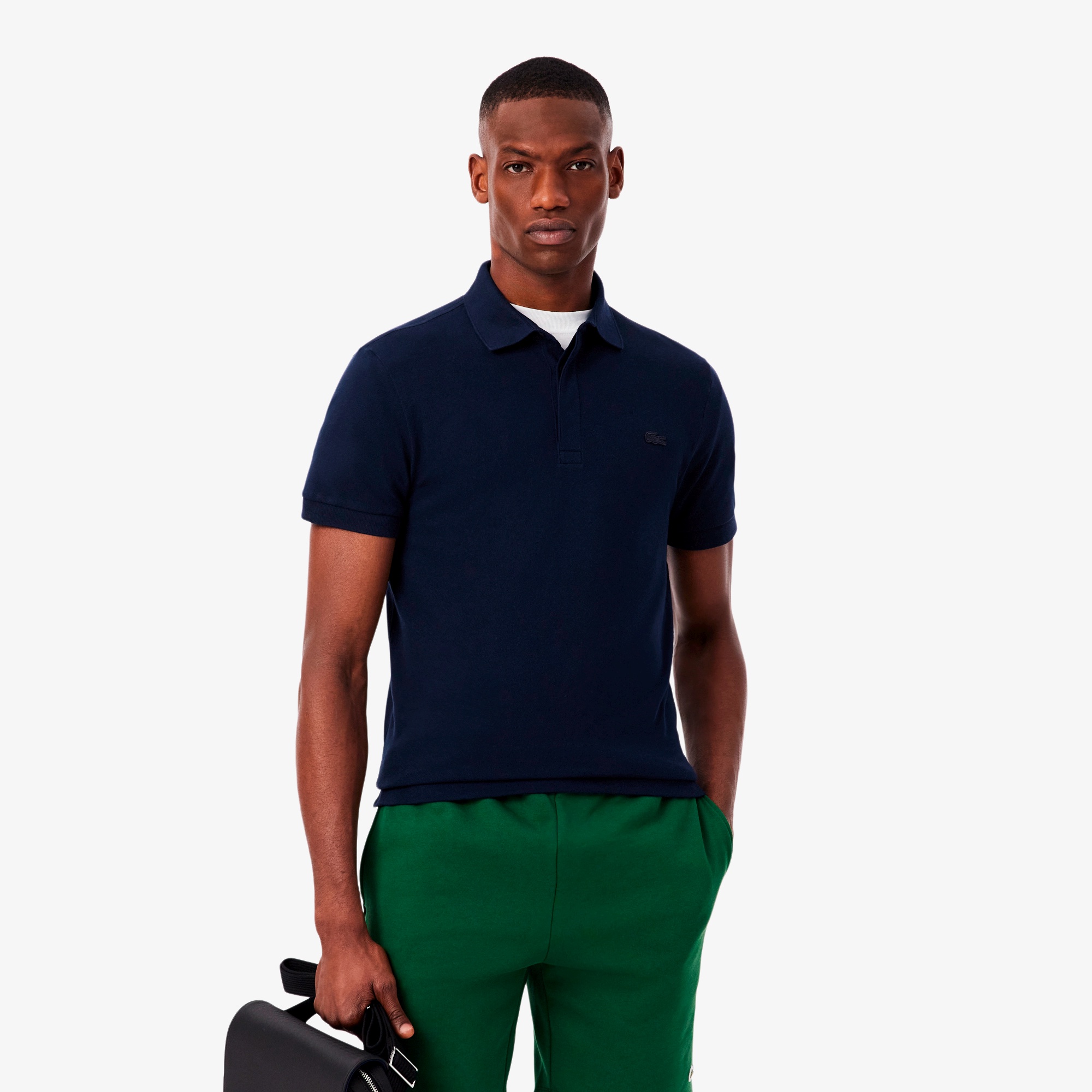 レギュラーフィット ストレッチ パリポロシャツ (半袖)