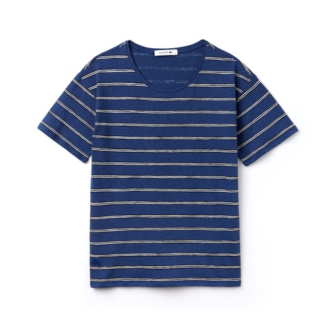 ボーダー クルーネックTシャツ (半袖)