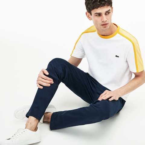 『MADE IN FRANCE』 カラーブロック クルーネックTシャツ (半袖)