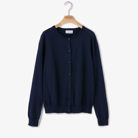 スムースニットクルーネックカーディガン