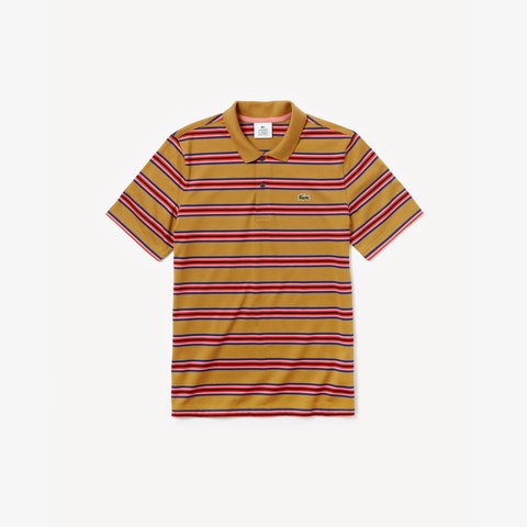 『LACOSTE L!VE』コットンジャージボーダーポロ
