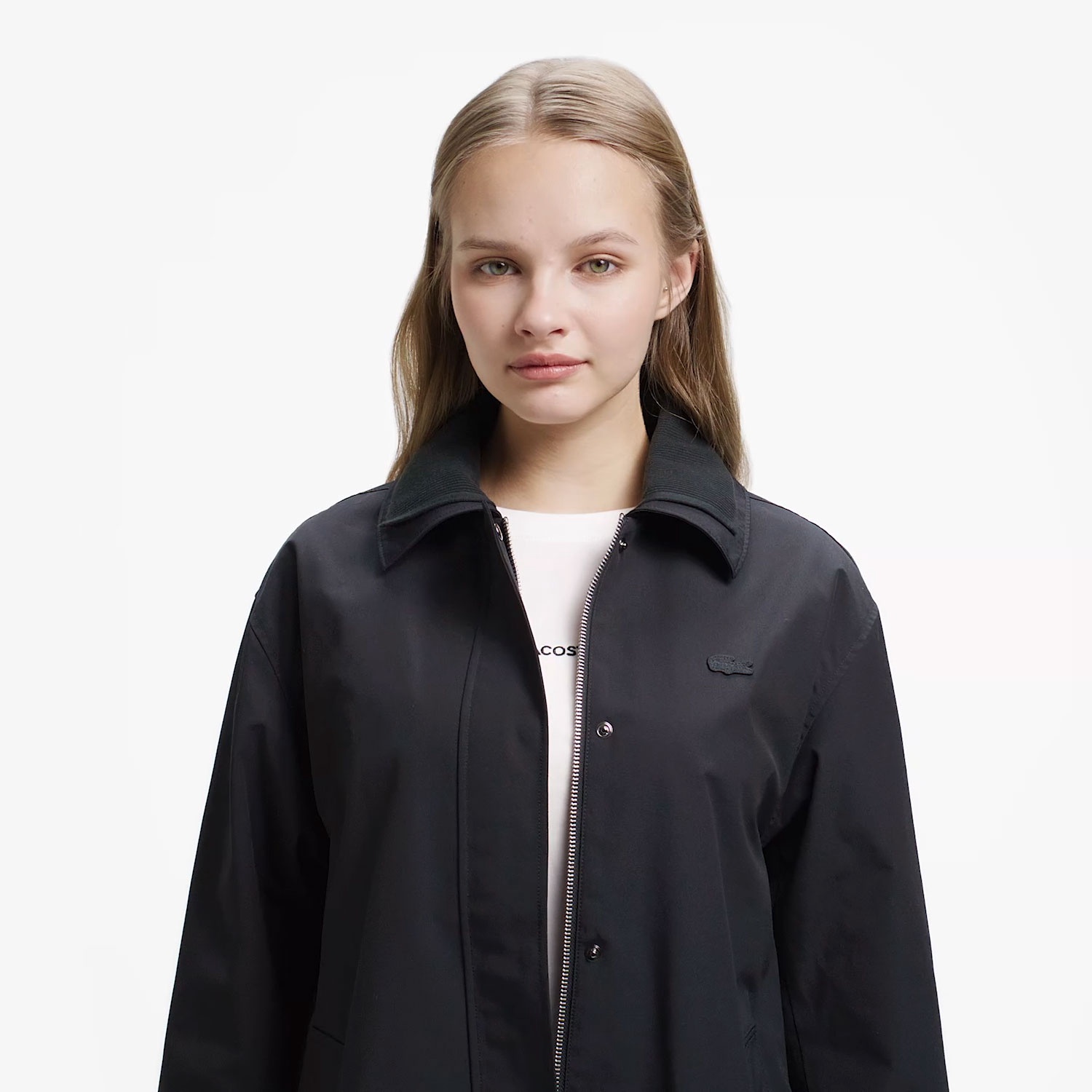 ダブルカラーロングスプリングコート