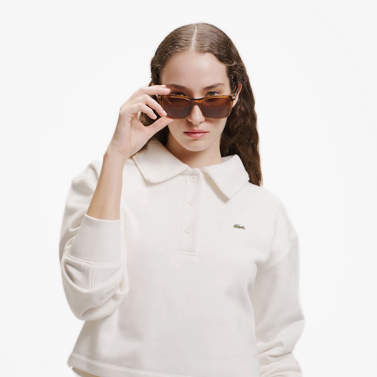 スウェットポロシャツ