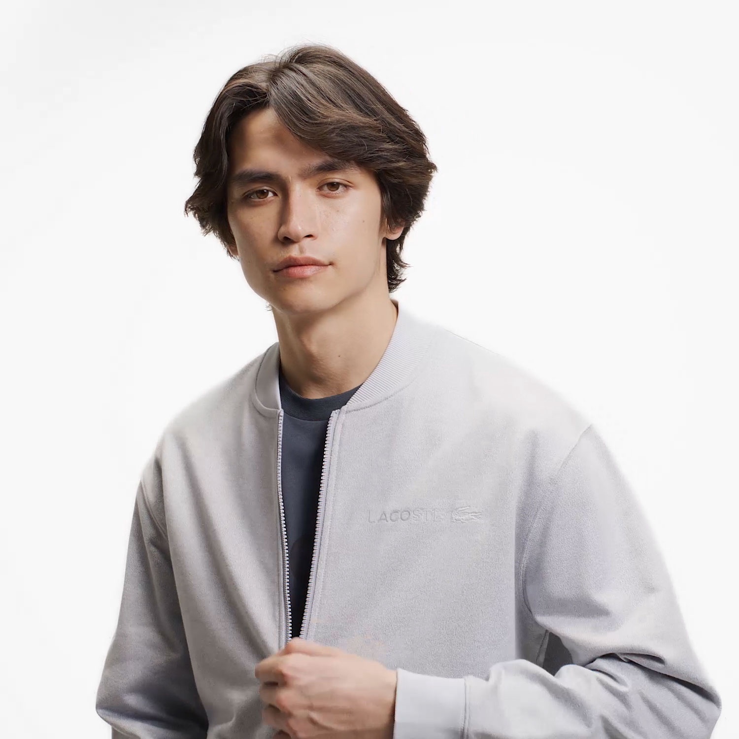 ヘザースウェットブルゾン