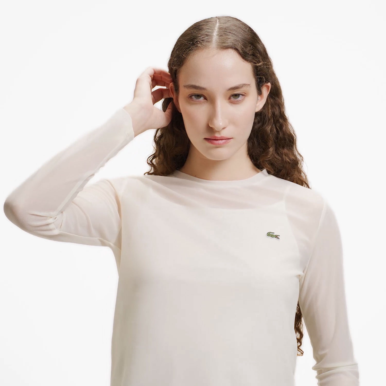 シアーレイヤードロングスリーブTシャツ