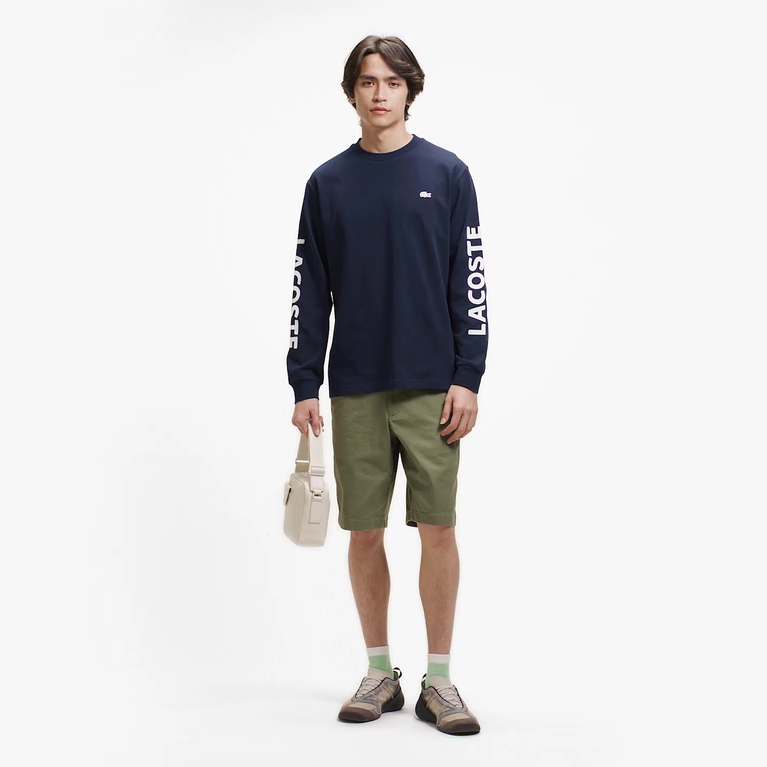 ヘビーウェイトスリーブプリントTシャツ