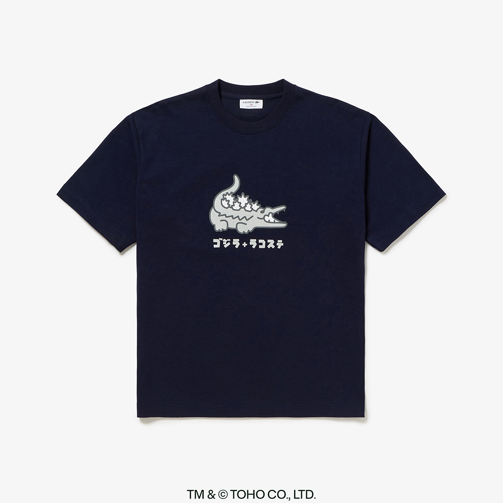 ゴジラ+ラコステ Tシャツ