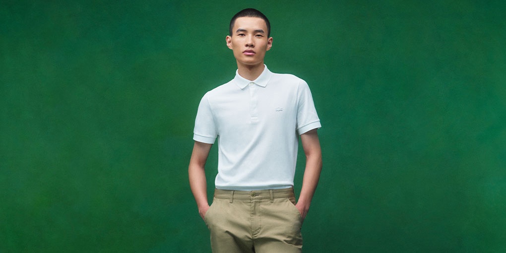新品★ラコステ ミネラルダイ 半袖ポロシャツ 青 XS LACOSTE ポロシャツ ポロ オーガニックコットン ミネラルダイ