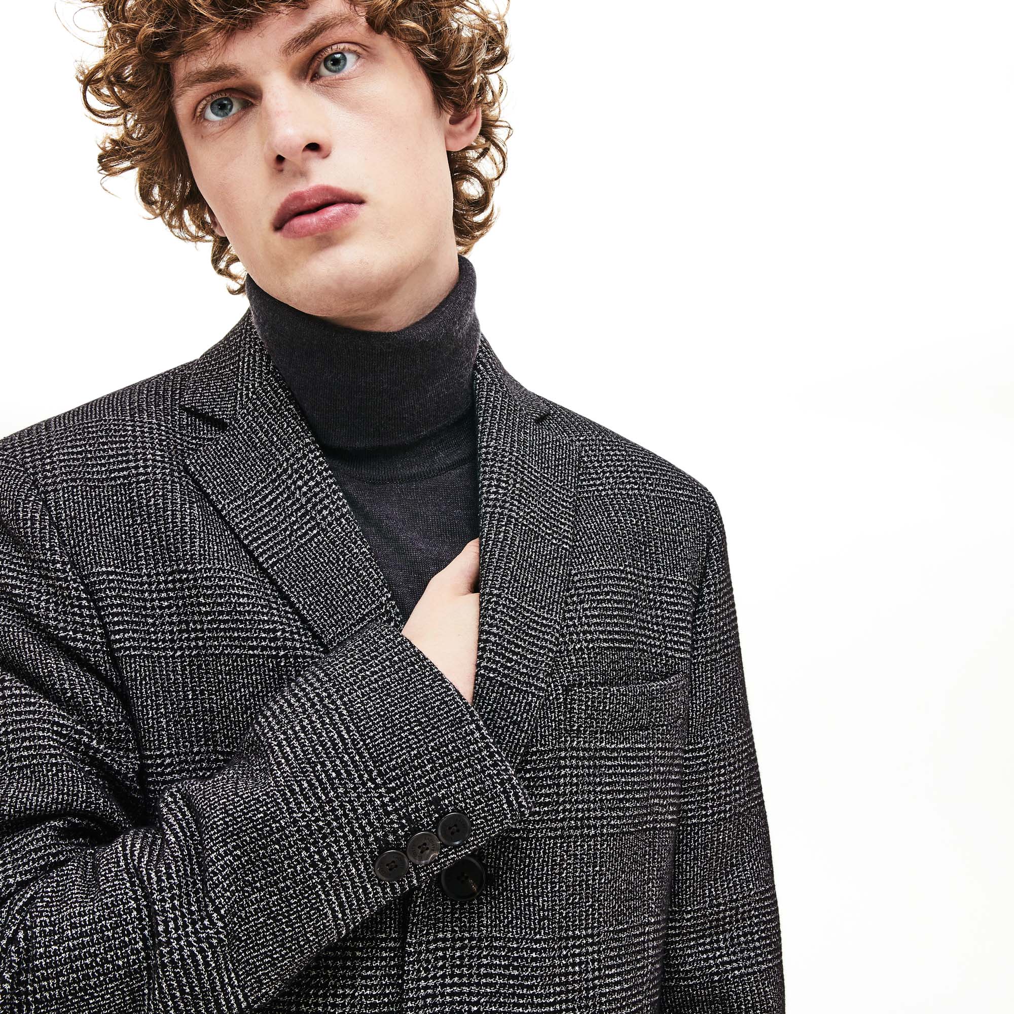 グレンチェックチェスターコート Bh8419l ラコステ Lacoste 公式オンラインショップ