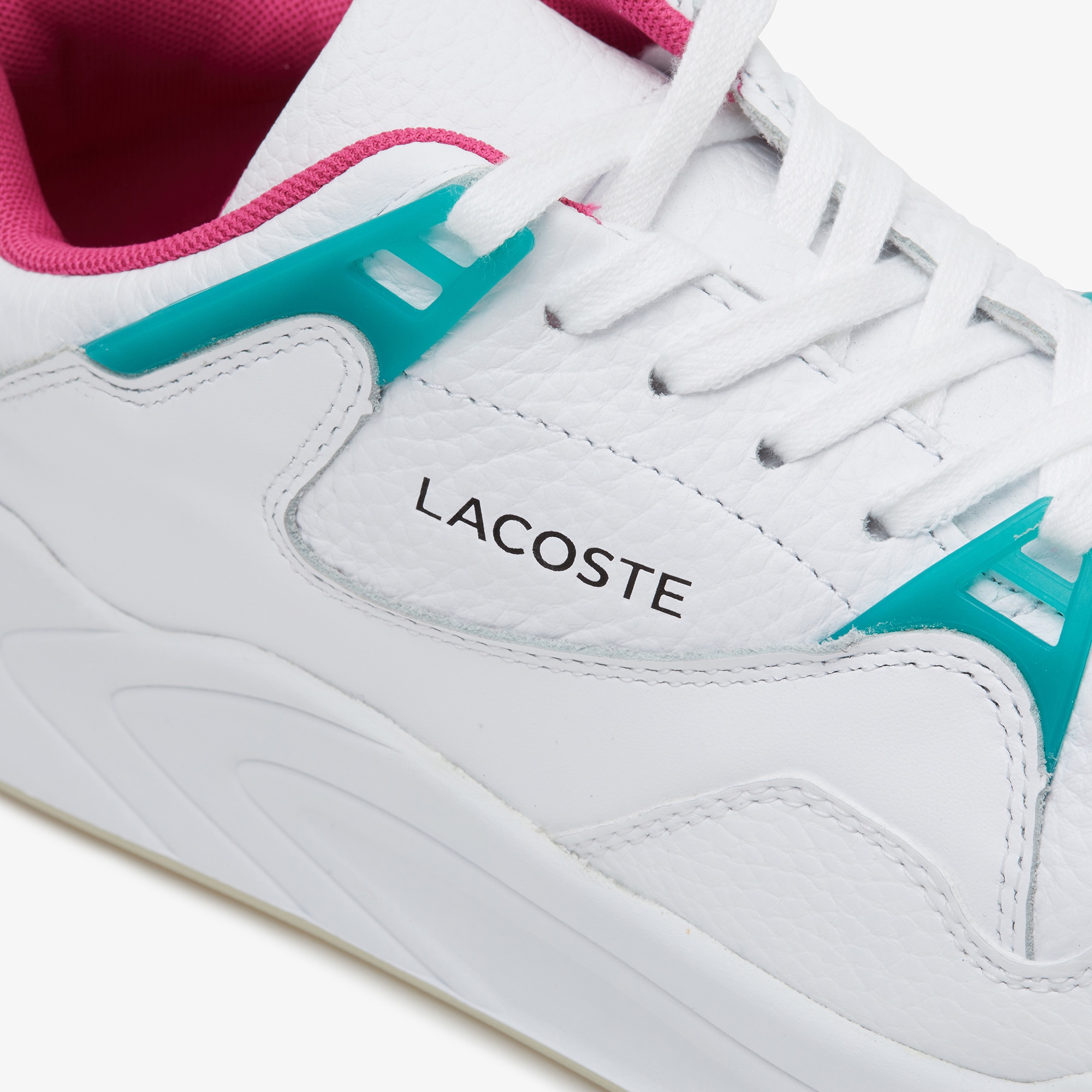 Lacoste Court Slam 419 Mens Leather Designer Retro Smart Fashion Trainers Black