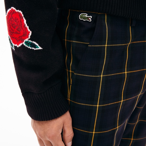 『LACOSTE L!VE』ブラックウォッチネルトラウザー LACOSTE L!VE』ブラックウォッチネルトラウザー