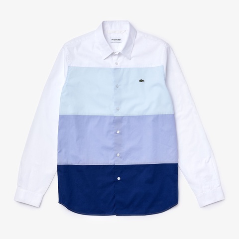 レギュラーフィット グラデーションカラーブロックシャツ Ch9750l ラコステ Lacoste 公式オンラインショップ