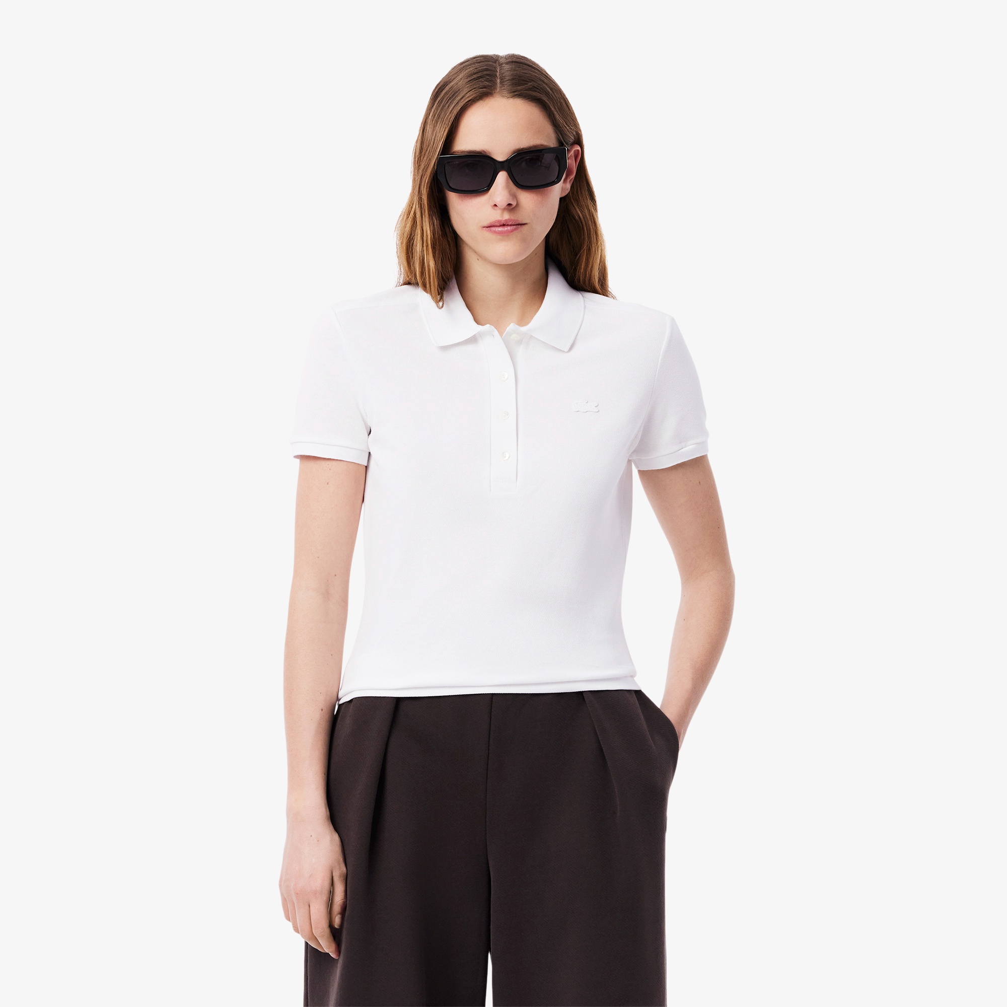 LACOSTEラコステのスリムフィット　ストレッチコットンピケポロ スリムフィット ストレッチコットンピケポロ（半袖