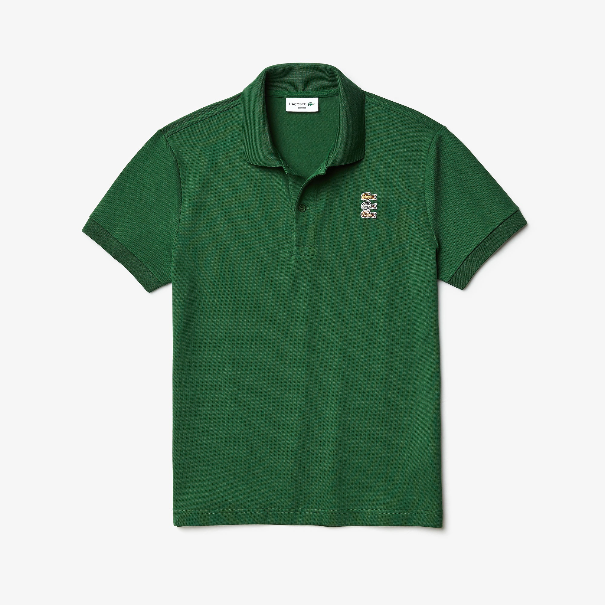 スリムフィット トリプルワニロゴパッチポロシャツ 半袖 Ph4858l ラコステ Lacoste 公式オンラインショップ