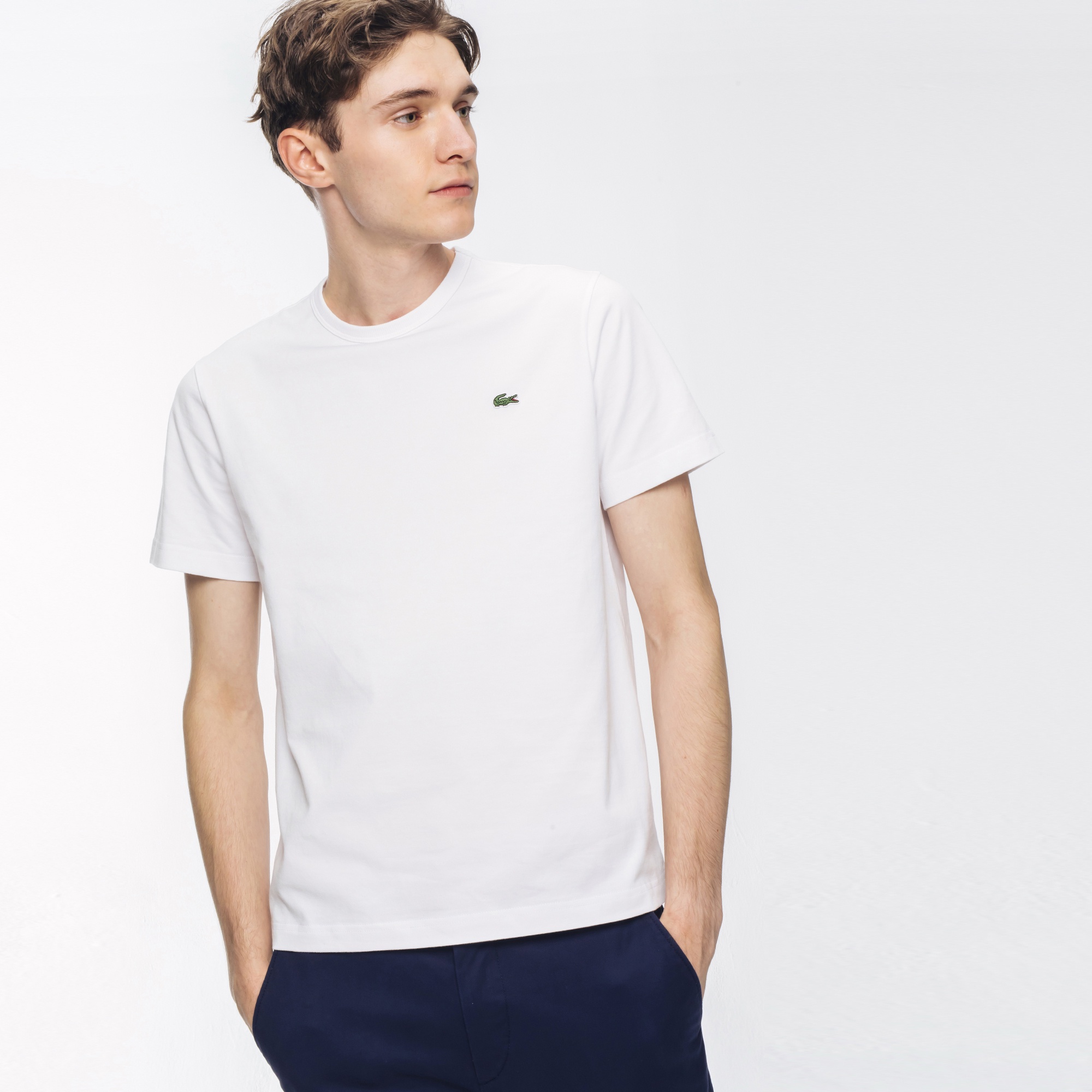 スリムフィット クロコエンブレムクルーネックtシャツ Th5845l ラコステ Lacoste 公式オンラインショップ