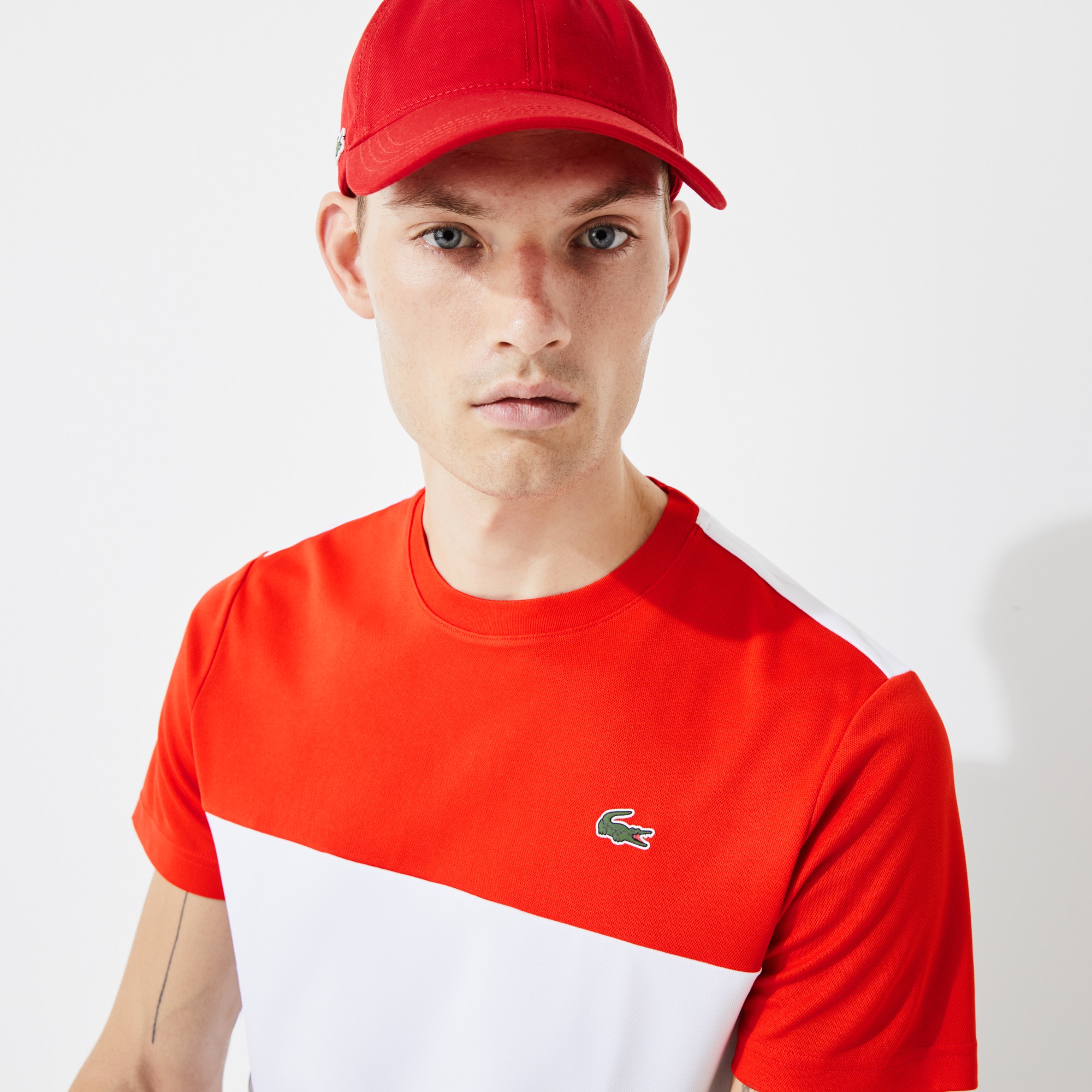 ウルトラドライ仕様カラーブロックピケtシャツ Th4856l ラコステ Lacoste 公式オンラインショップ