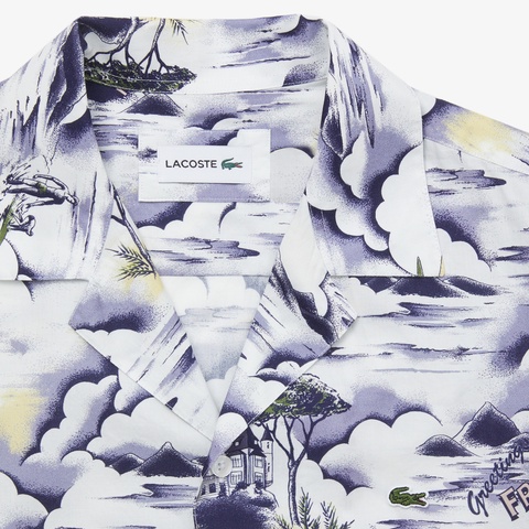 ビーチデザインハワイアンシャツ Ch7944l ラコステ Lacoste 公式オンラインショップ