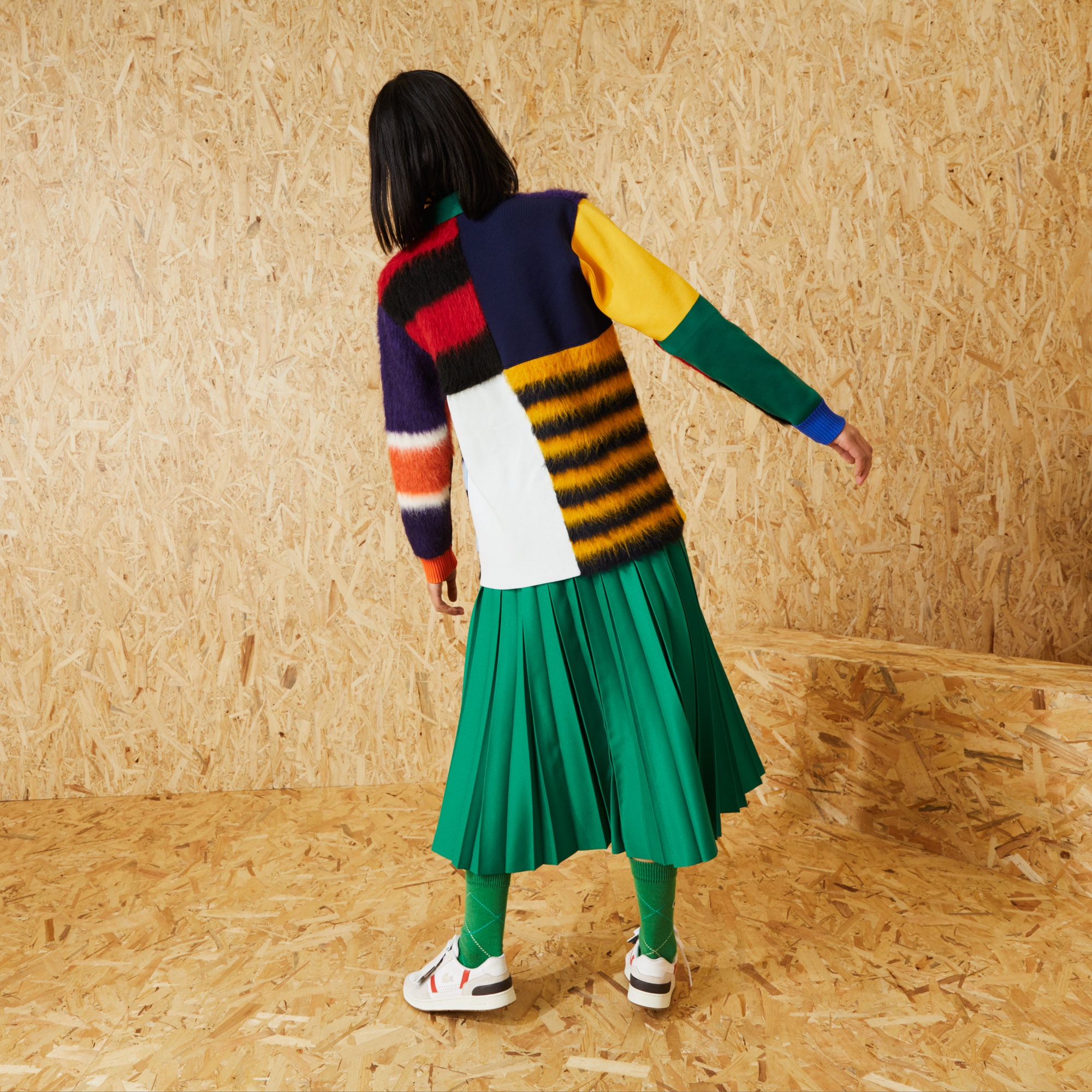 Fashion Show クレイジーコンビネーションポロカラーセーター Ah4711l ラコステ Lacoste 公式オンラインショップ