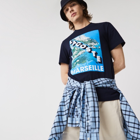 ランドスケープグラフィックtシャツ Th0437l ラコステ Lacoste 公式オンラインショップ