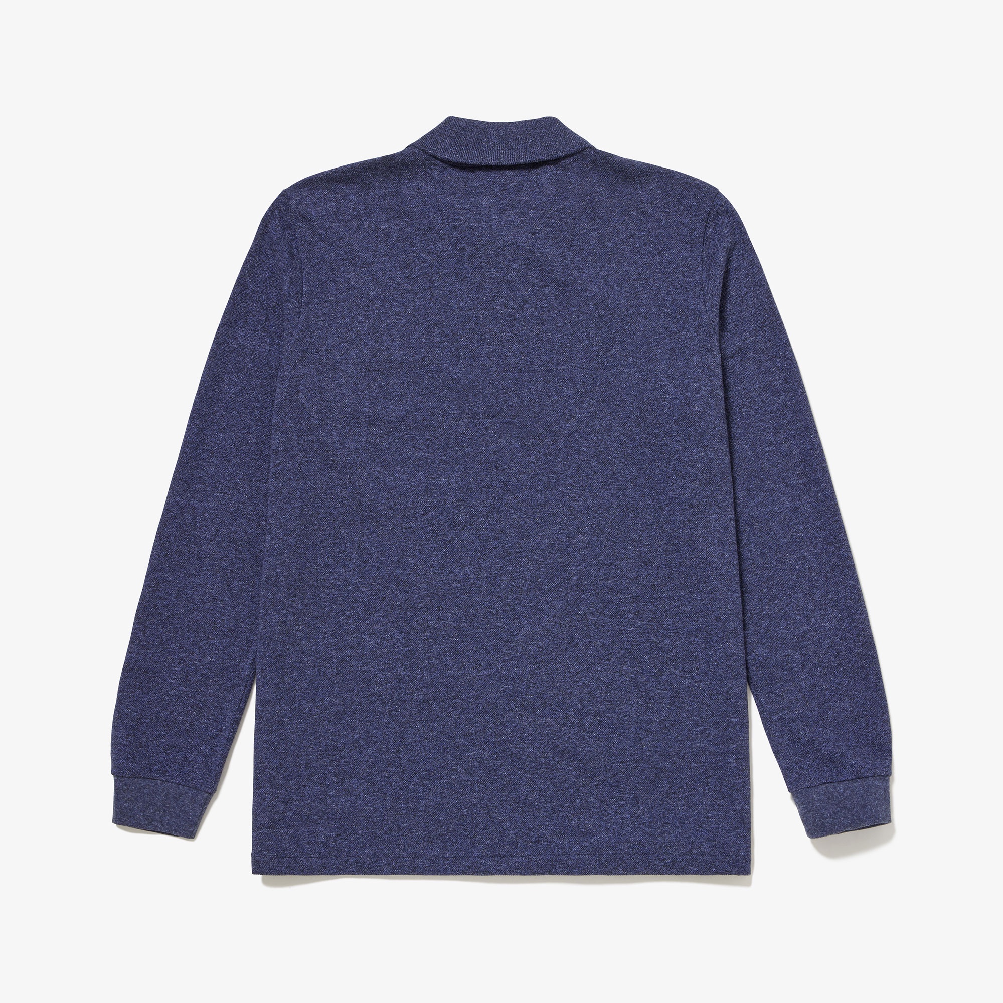 長袖 リブ カラ-ポロシャツ L1313 （杢・長袖)