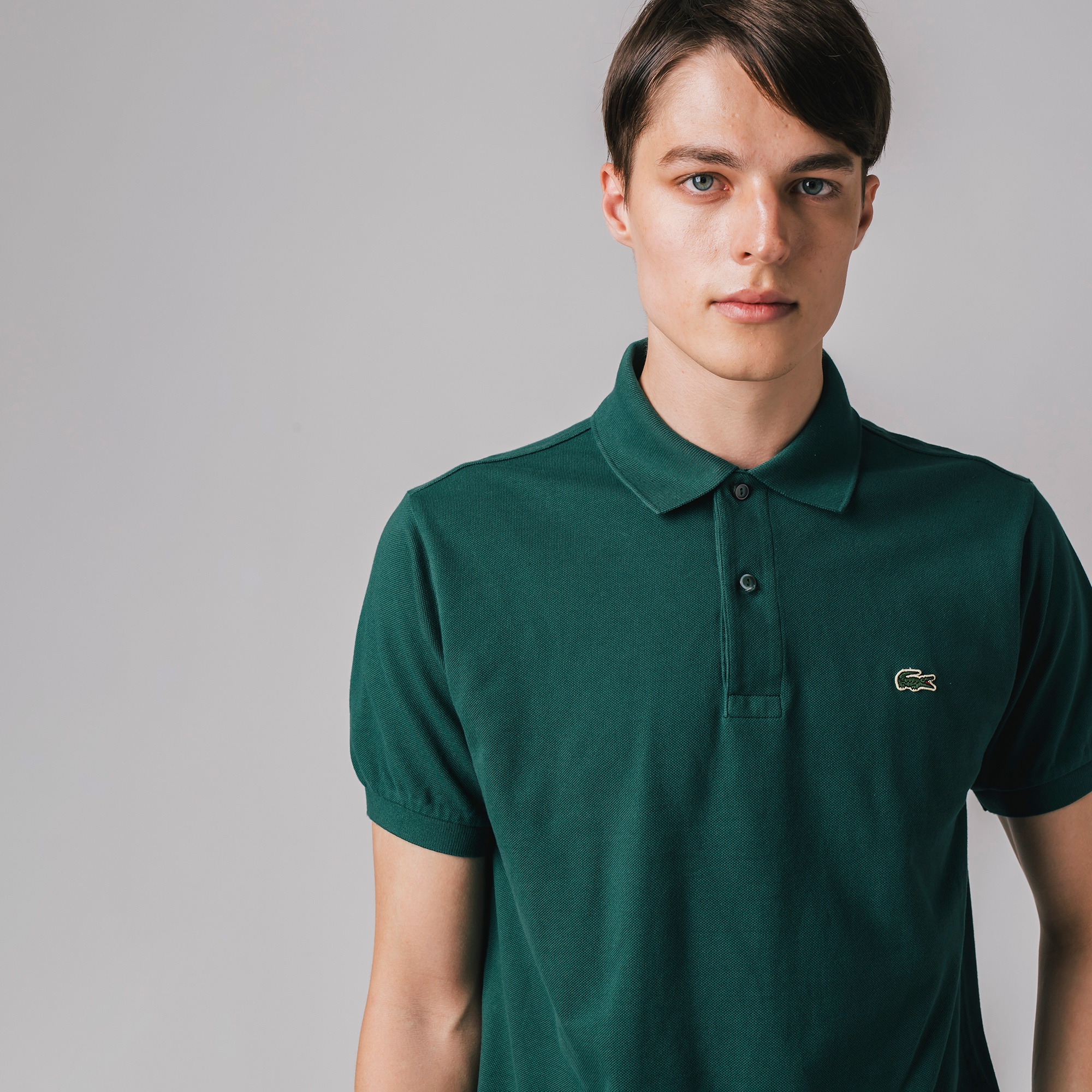 新作揃え LACOSTE ラコステ 【L】 ブラウン チャコール ポロシャツ ビンテージ - ポロシャツ