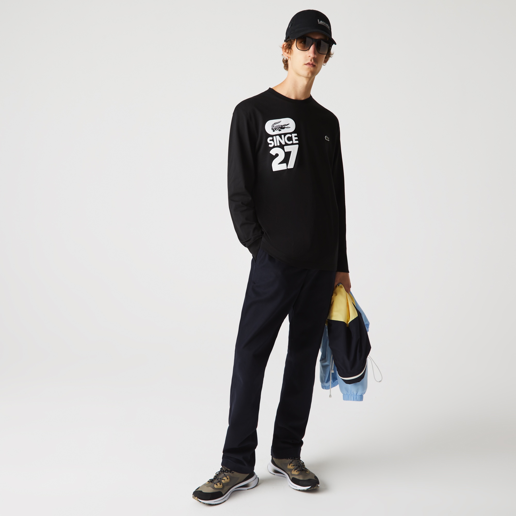 SINCE27プリントコットンTシャツ