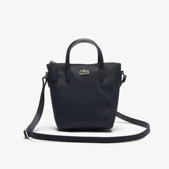 LACOSTE ラコステ　ミニボストンバッグ　ハンドバッグ　黒　ブラック　美品 ラコステ LACOSTE CHANTACOスモールボストンショルダー