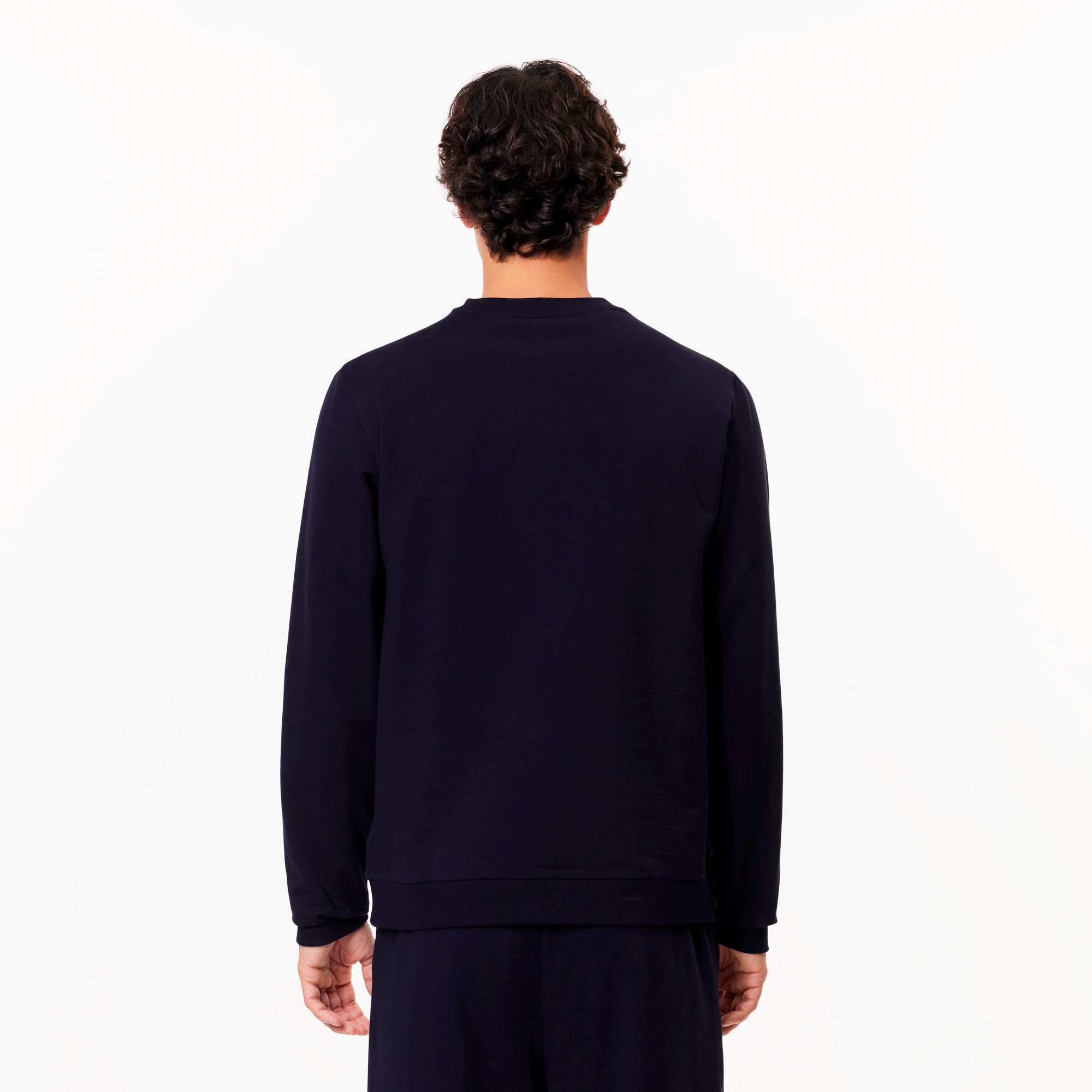 フロッキープリントコットンブレンドスウェットシャツ