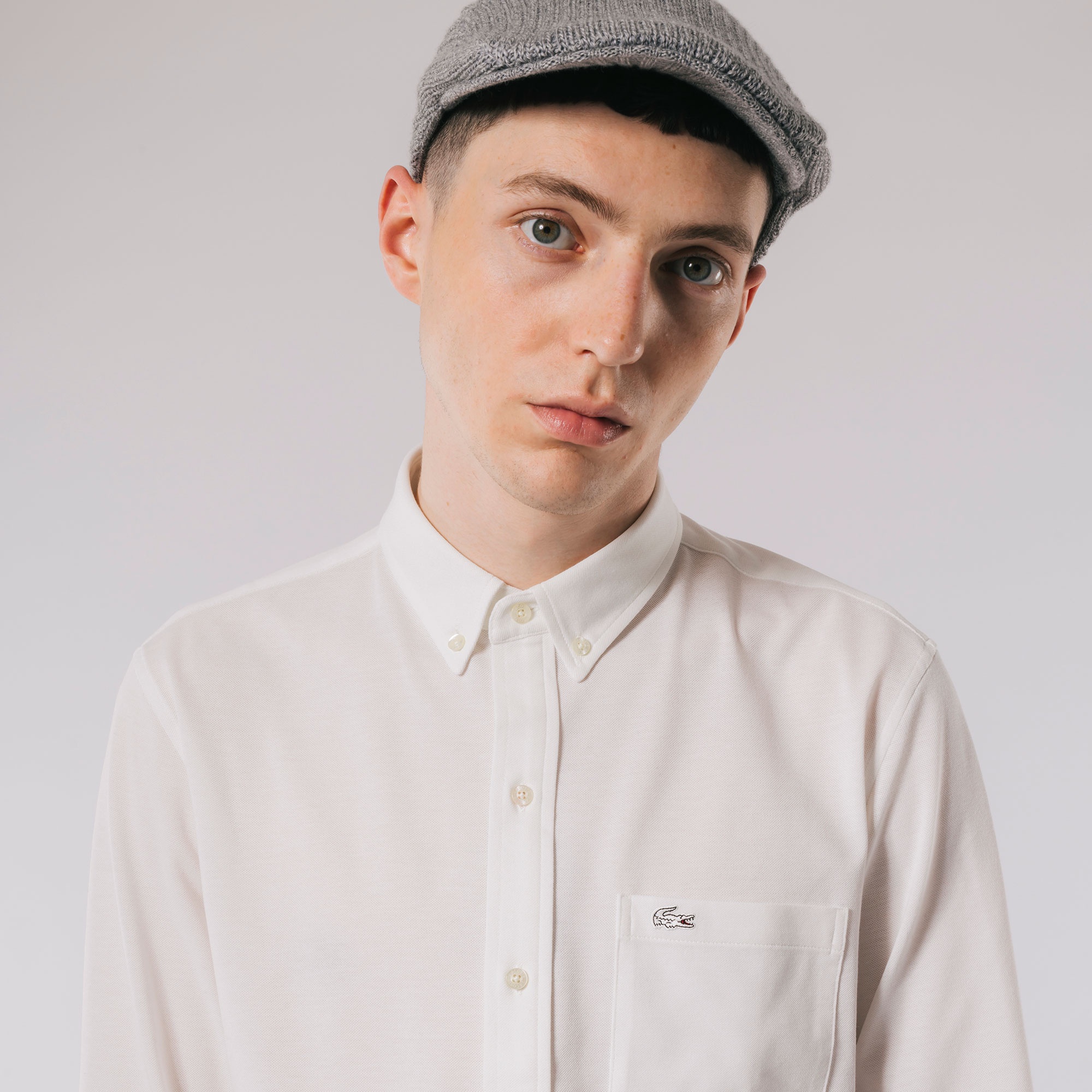 クールマックスブレンド鹿の子地シャツ