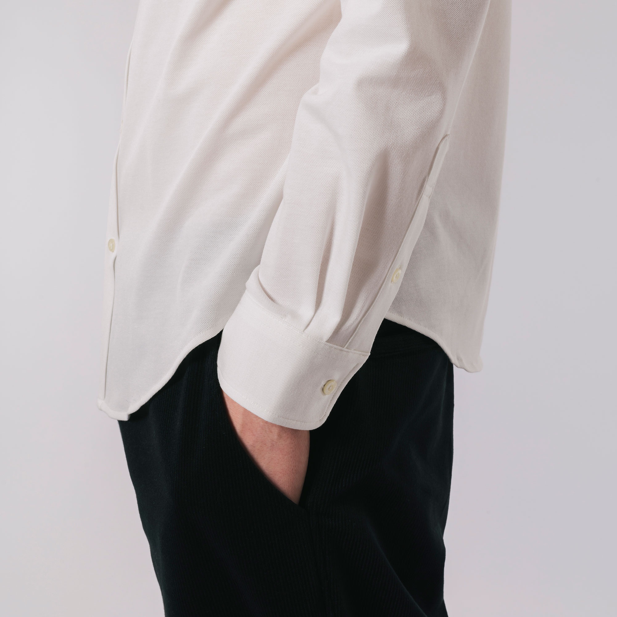 クールマックスブレンド鹿の子地シャツ