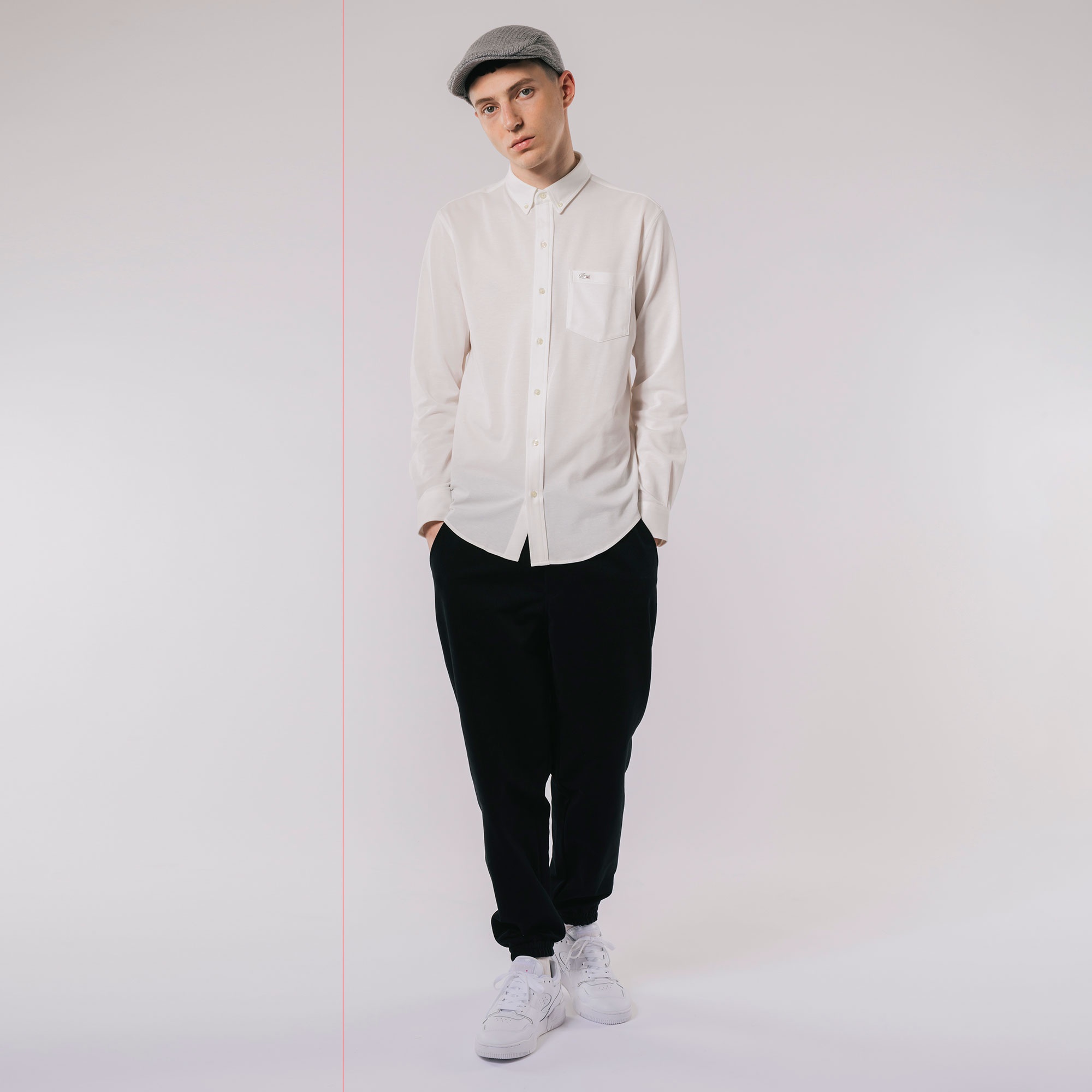 クールマックスブレンド鹿の子地シャツ