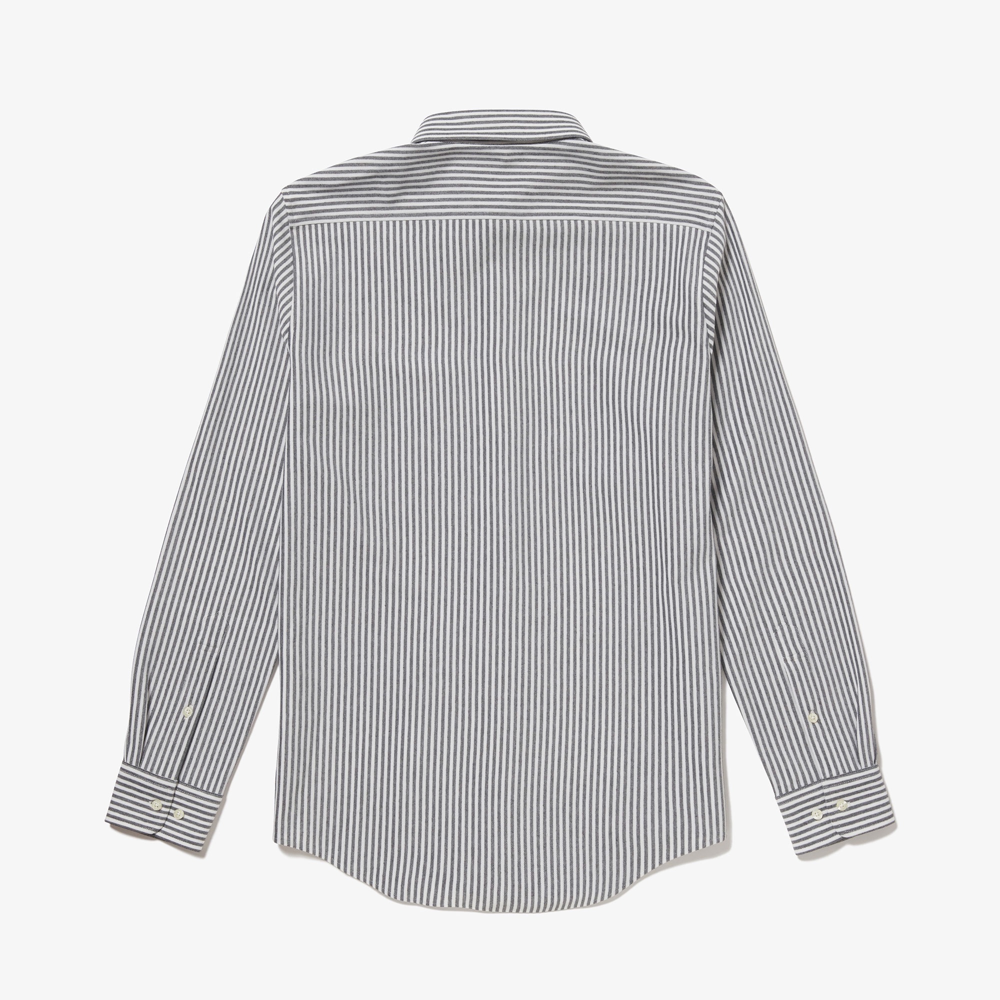 クールマックスブレンド鹿の子地ストライプシャツ