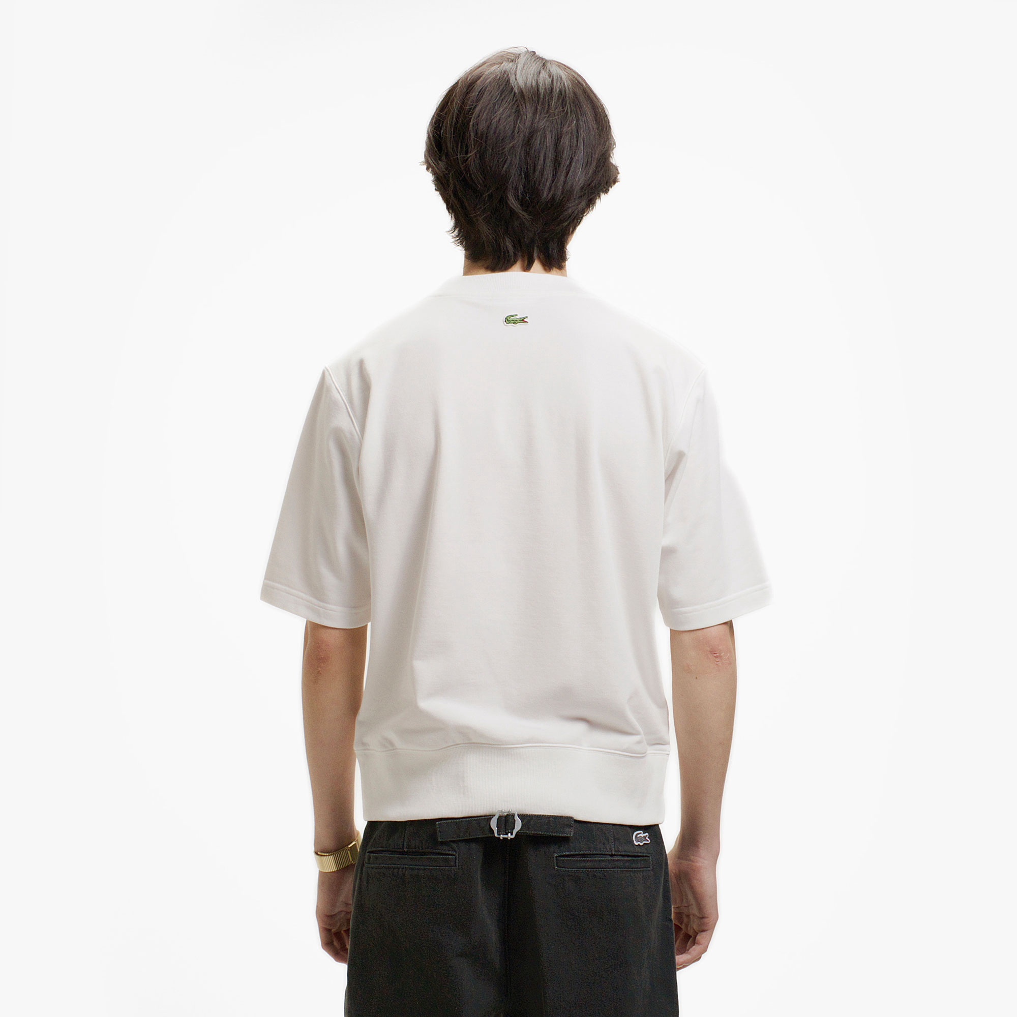 オーバーサイズクロックエンブレムスウェットTシャツ