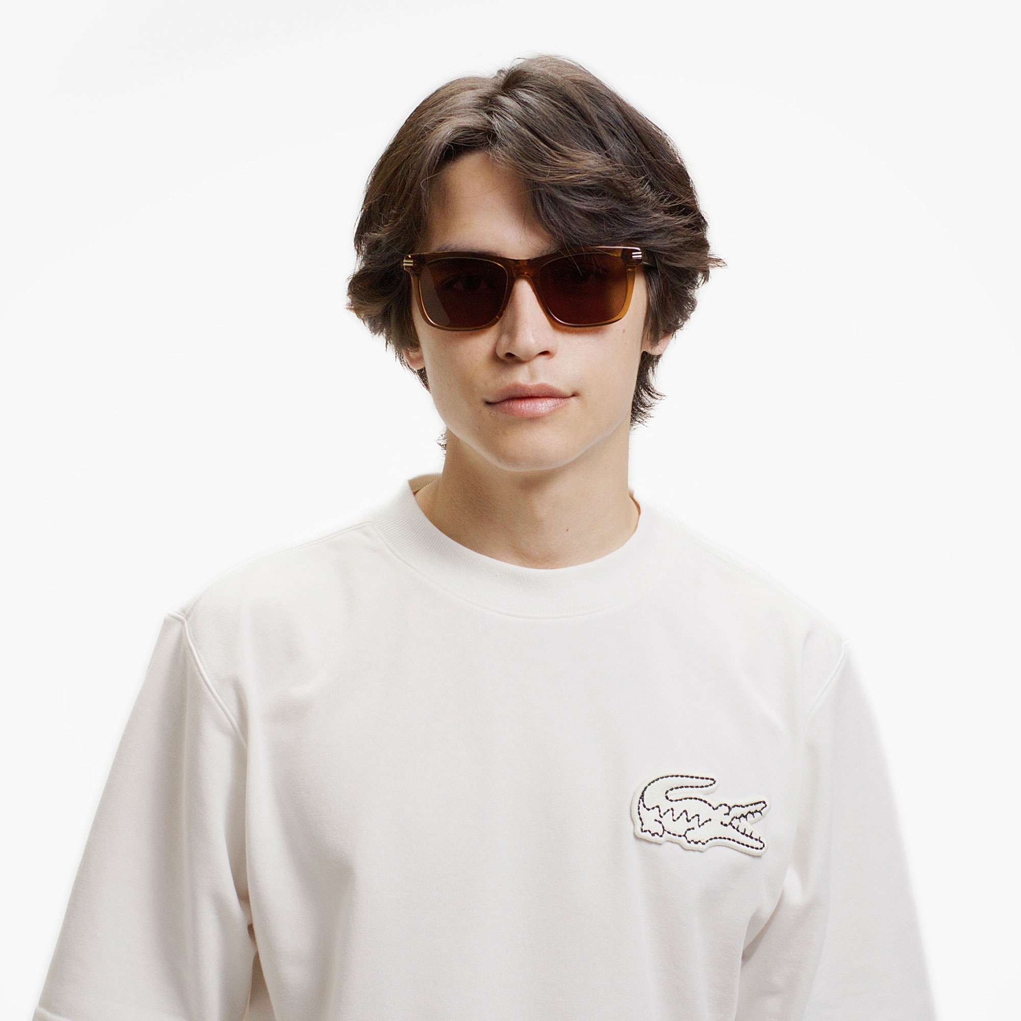 オーバーサイズクロックエンブレムスウェットTシャツ