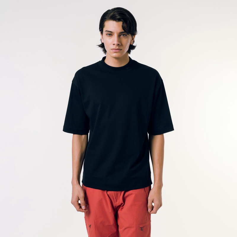 5分袖モックネックサマーニットTシャツ TH079EL - ラコステ（LACOSTE