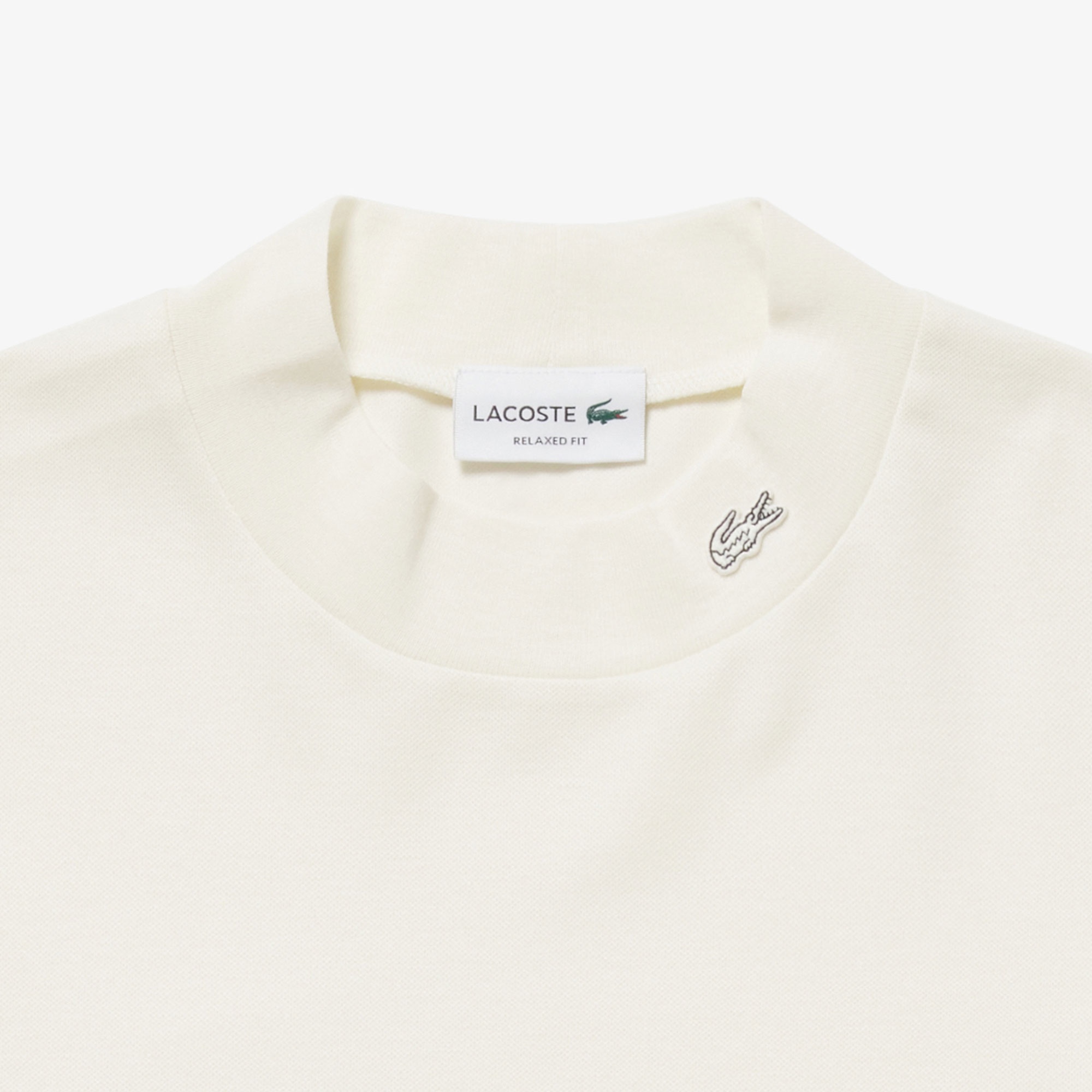 5分袖モックネックサマーニットTシャツ