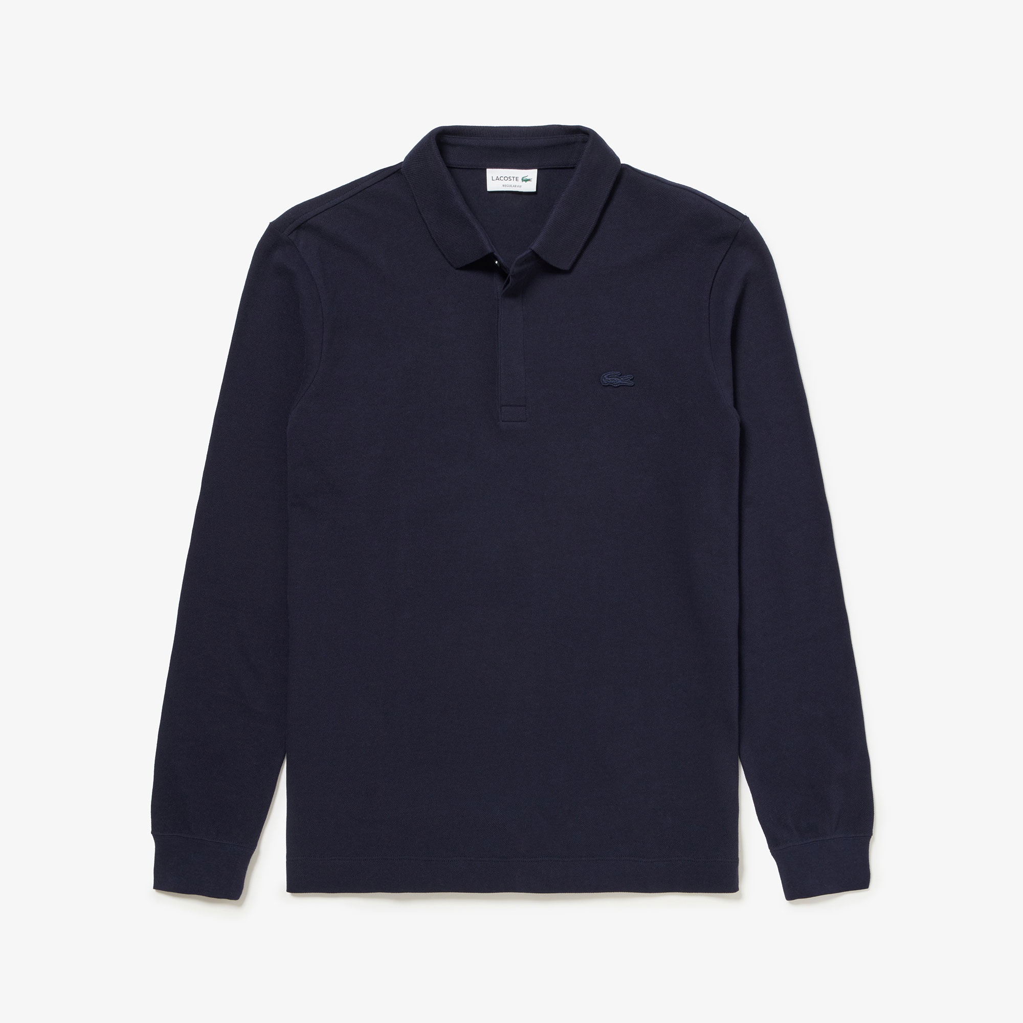 比翼フロントロングスリーブポロシャツ