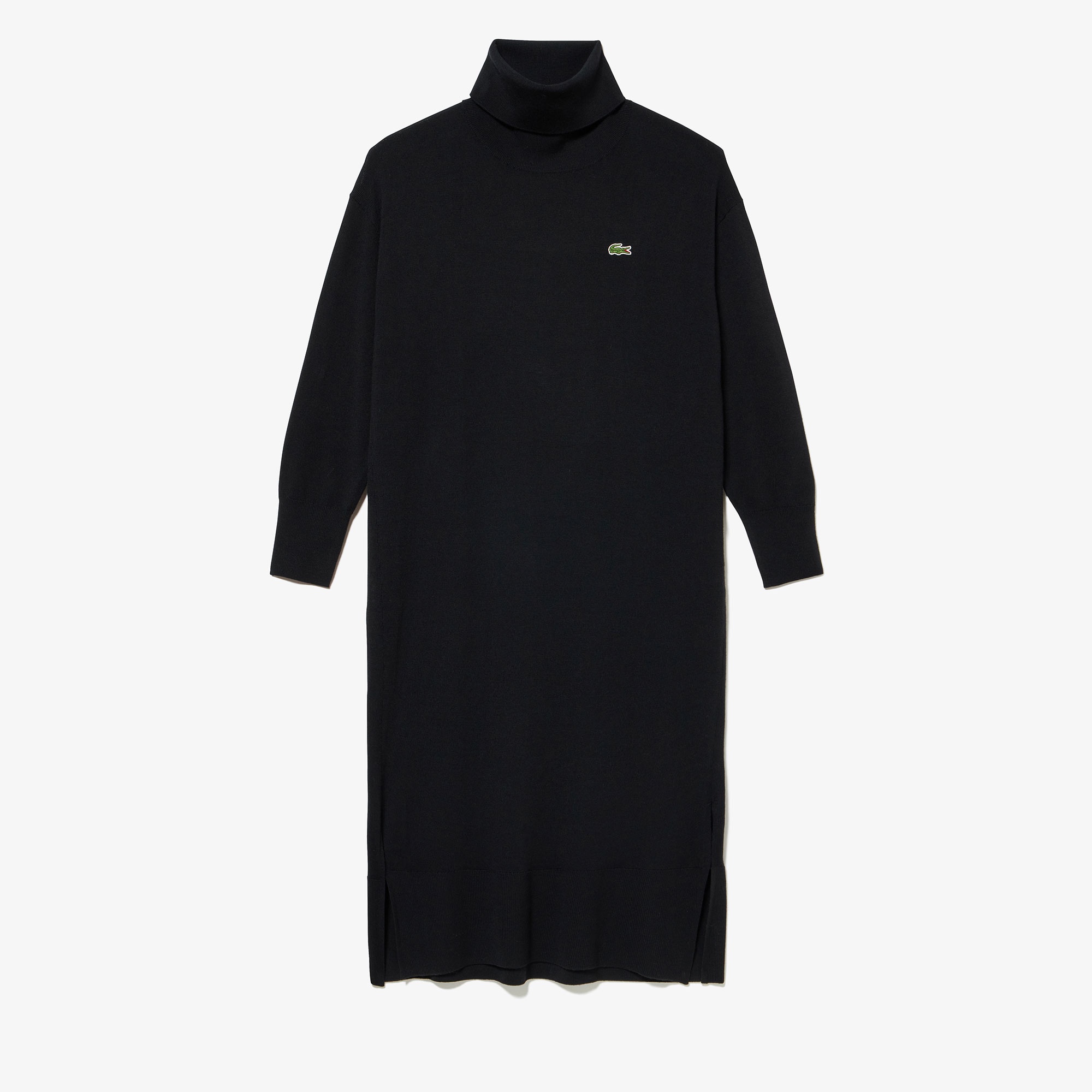 ウォッシャブルウールタートルネックマキシドレス