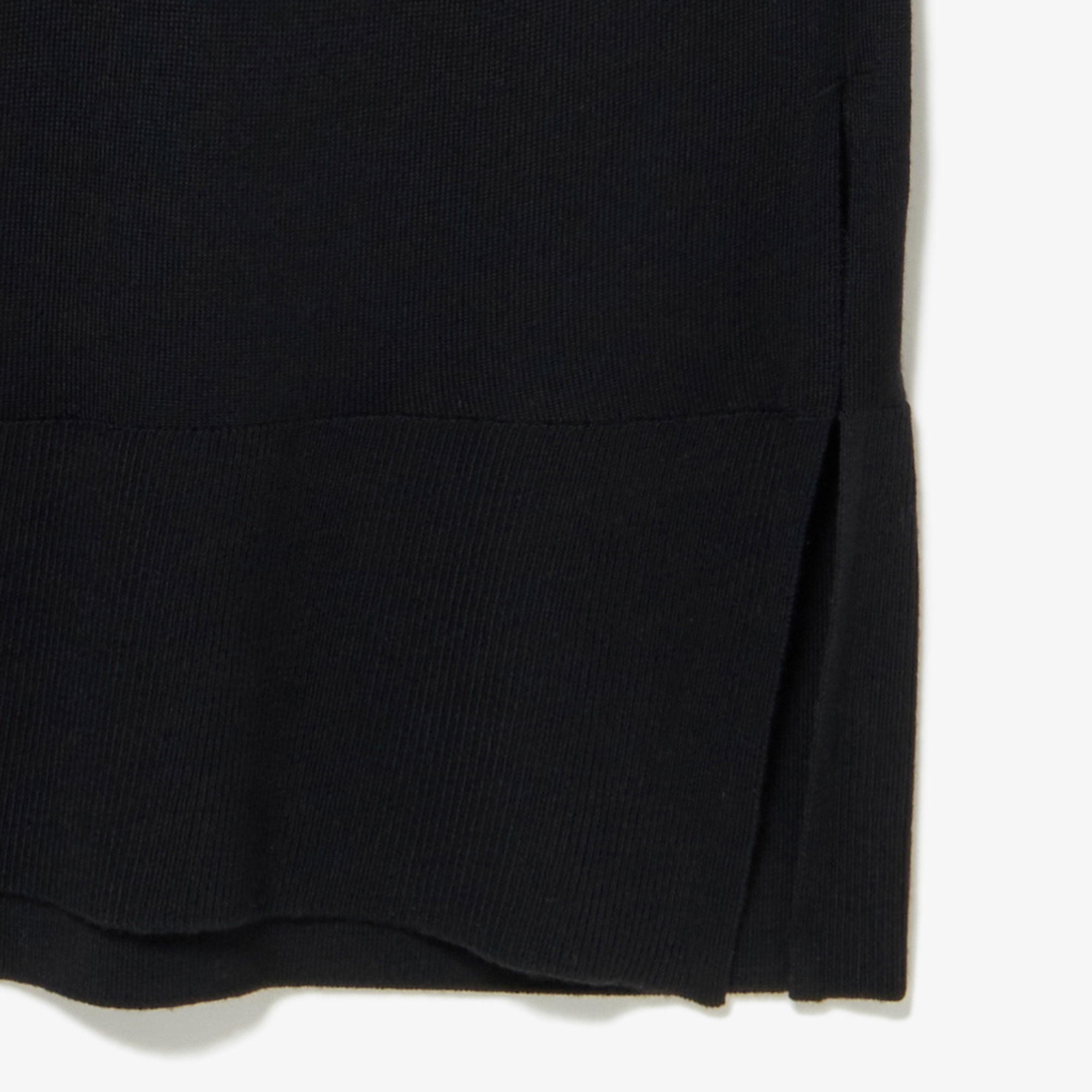 ウォッシャブルウールタートルネックマキシドレス