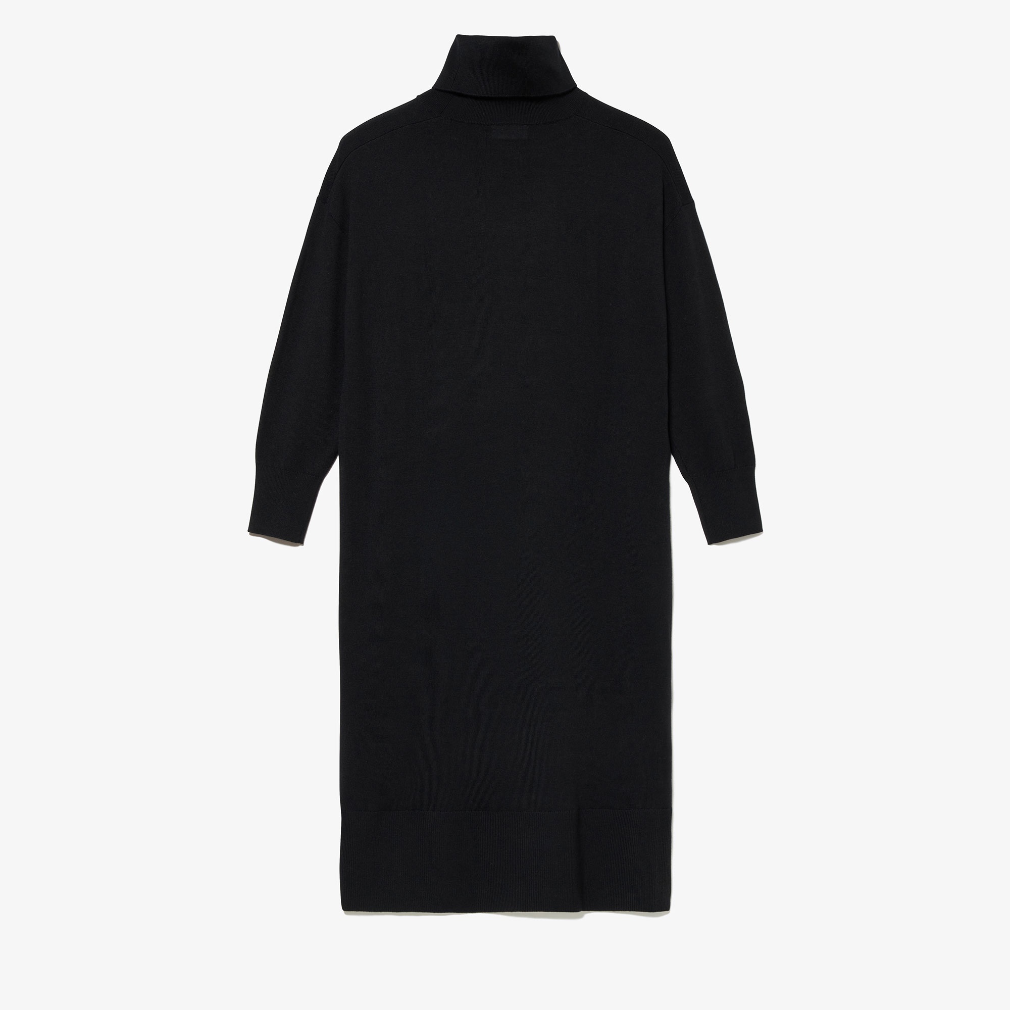 ウォッシャブルウールタートルネックマキシドレス