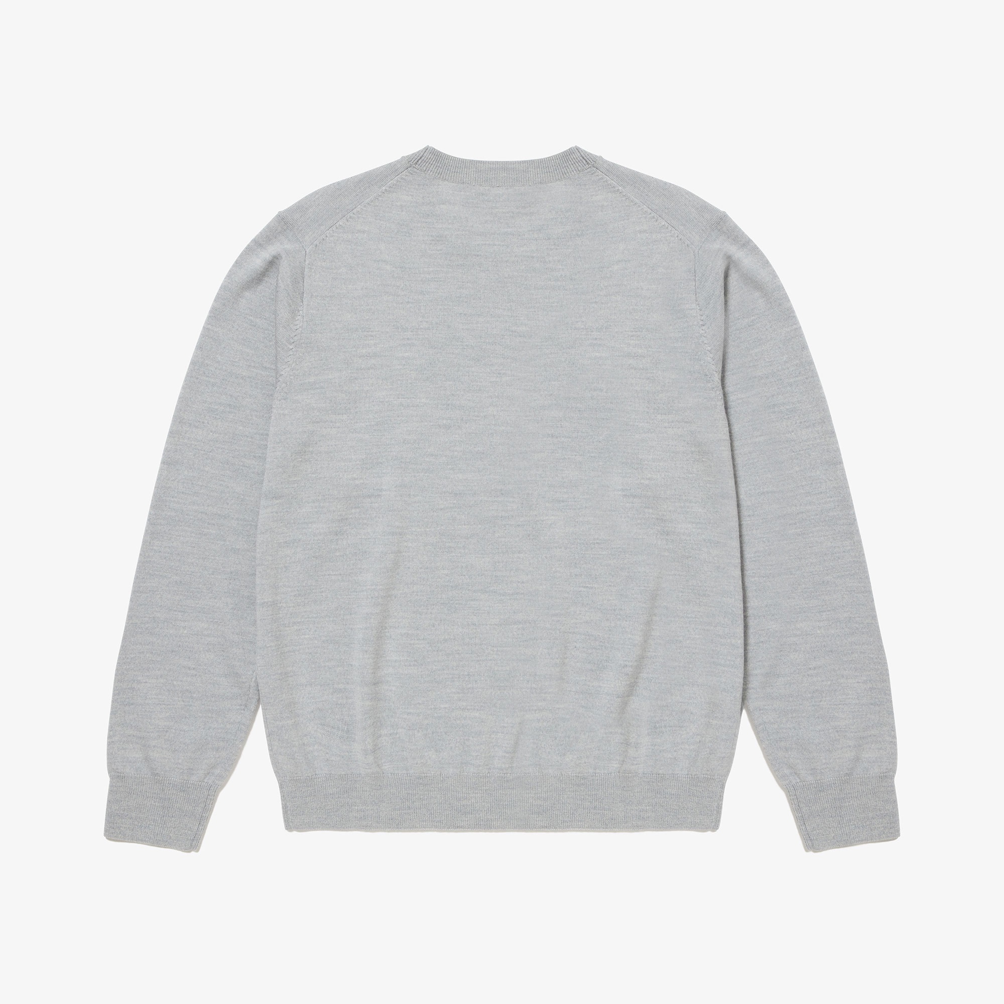 ウォッシャブルウールクルーネックニットセーター