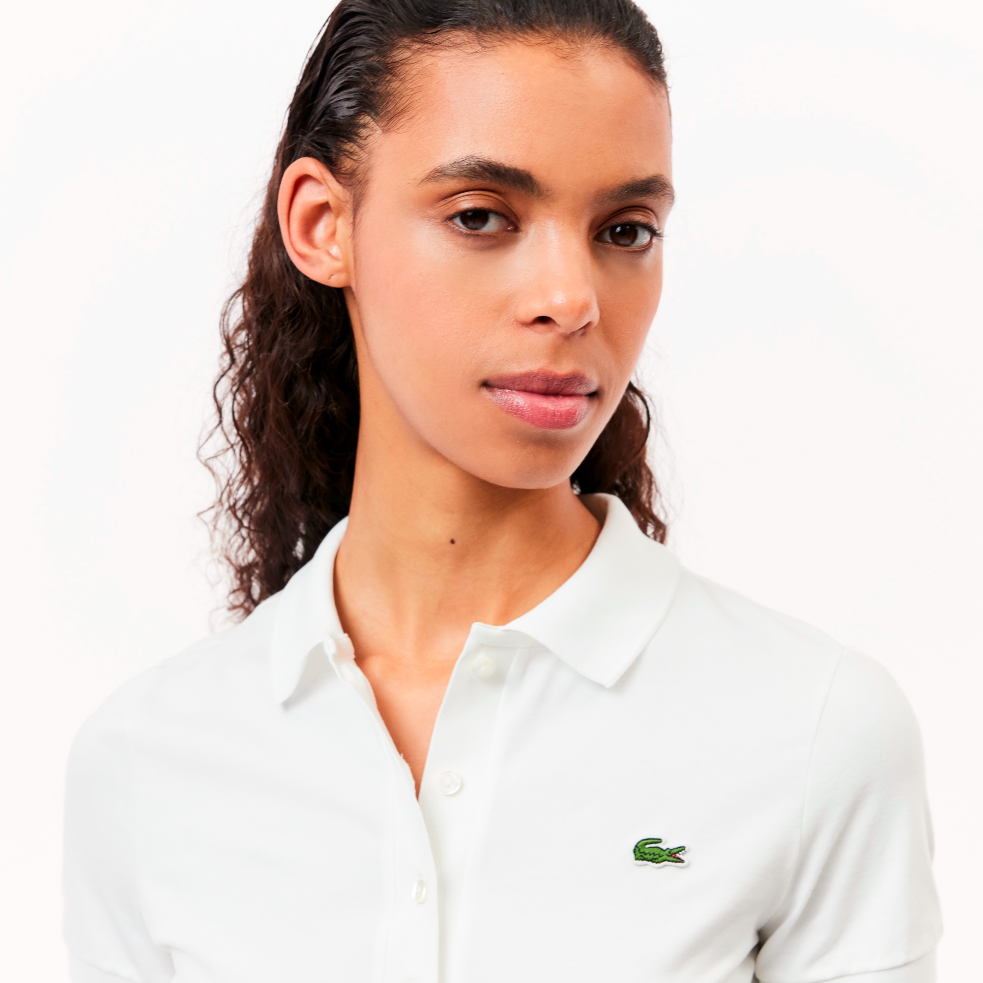 ウィメンズソリッドゴルフポロシャツ