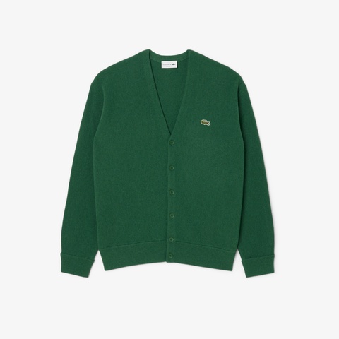 ガーター編みVネックカーディガン AH0397L - ラコステ（LACOSTE