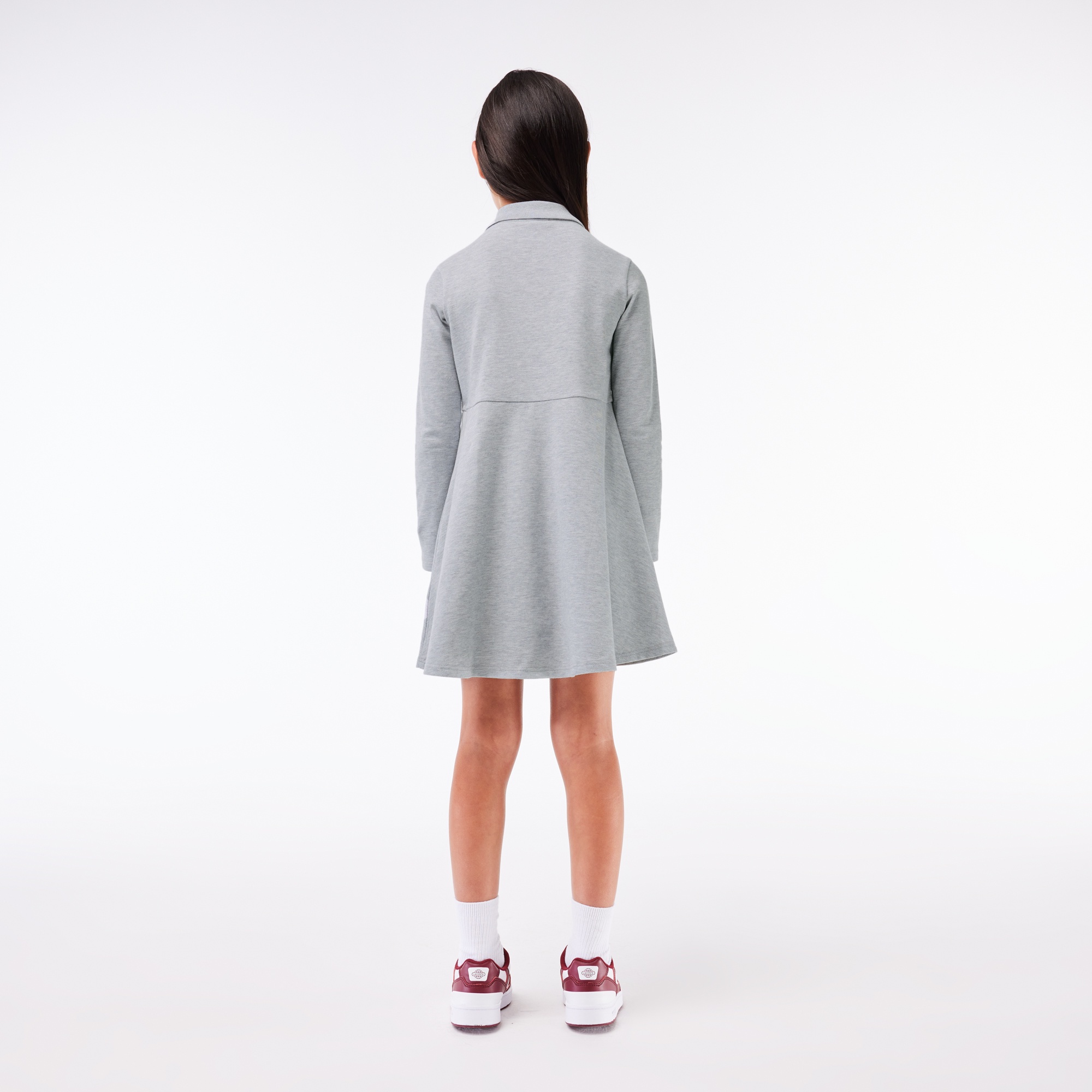 GIRLS鹿の子地ポロドレス