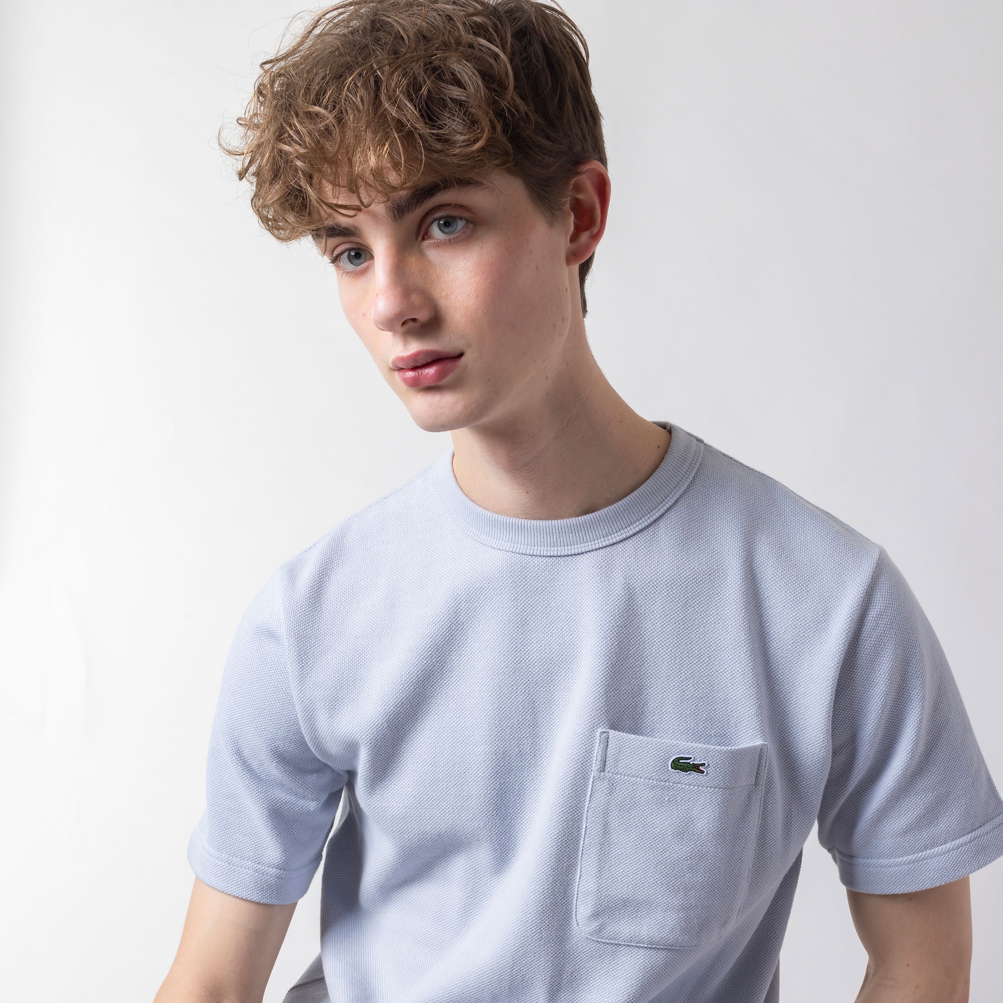 鹿の子地ポケットTシャツ