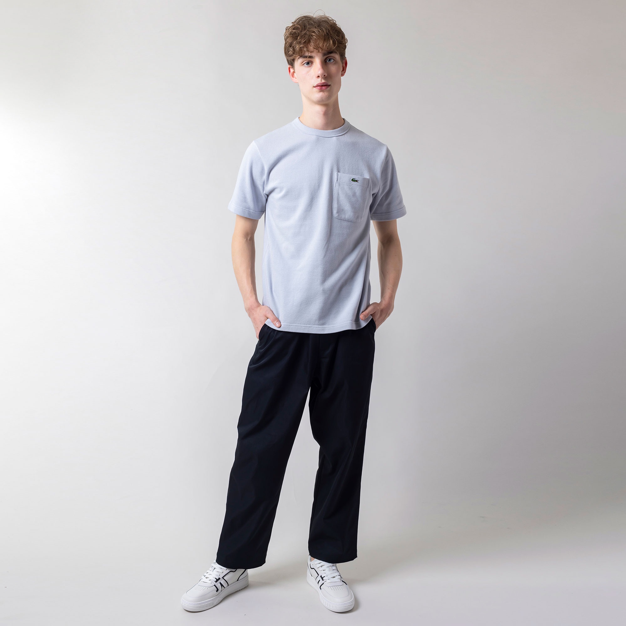 鹿の子地ポケットTシャツ