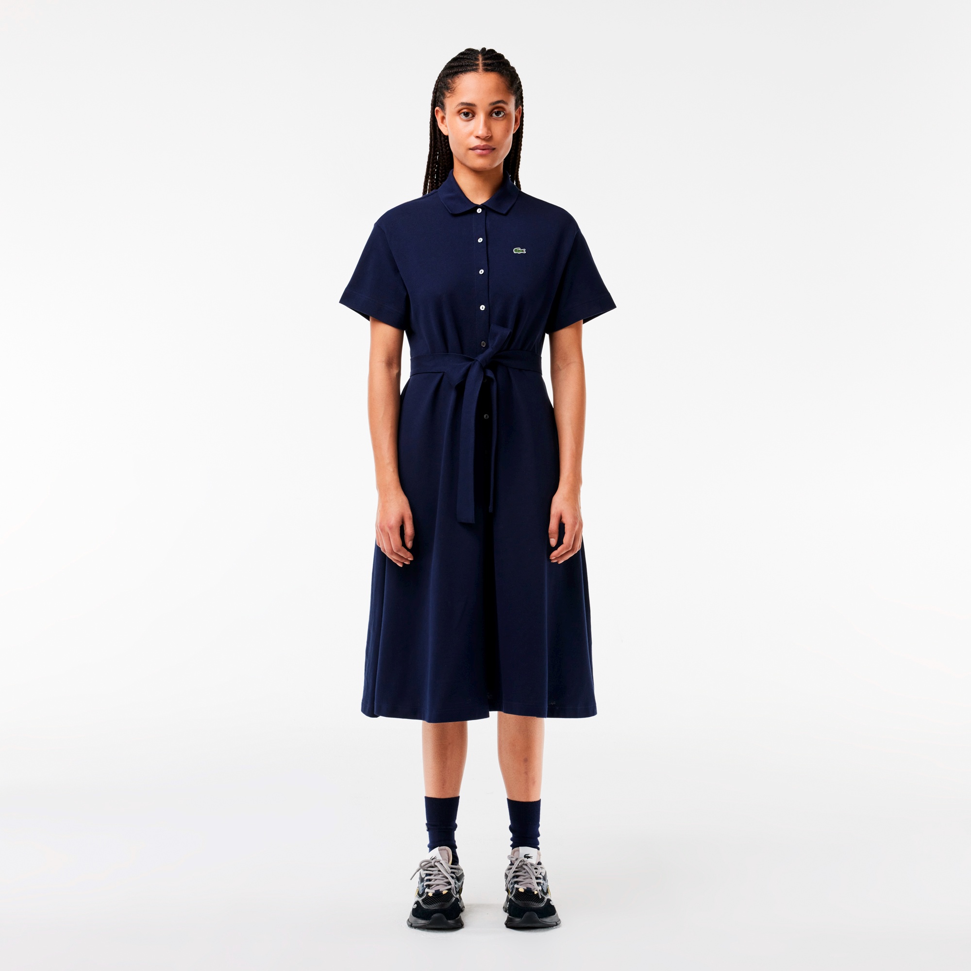 鹿の子地ポロドレス EF7923L - ラコステ（LACOSTE）公式